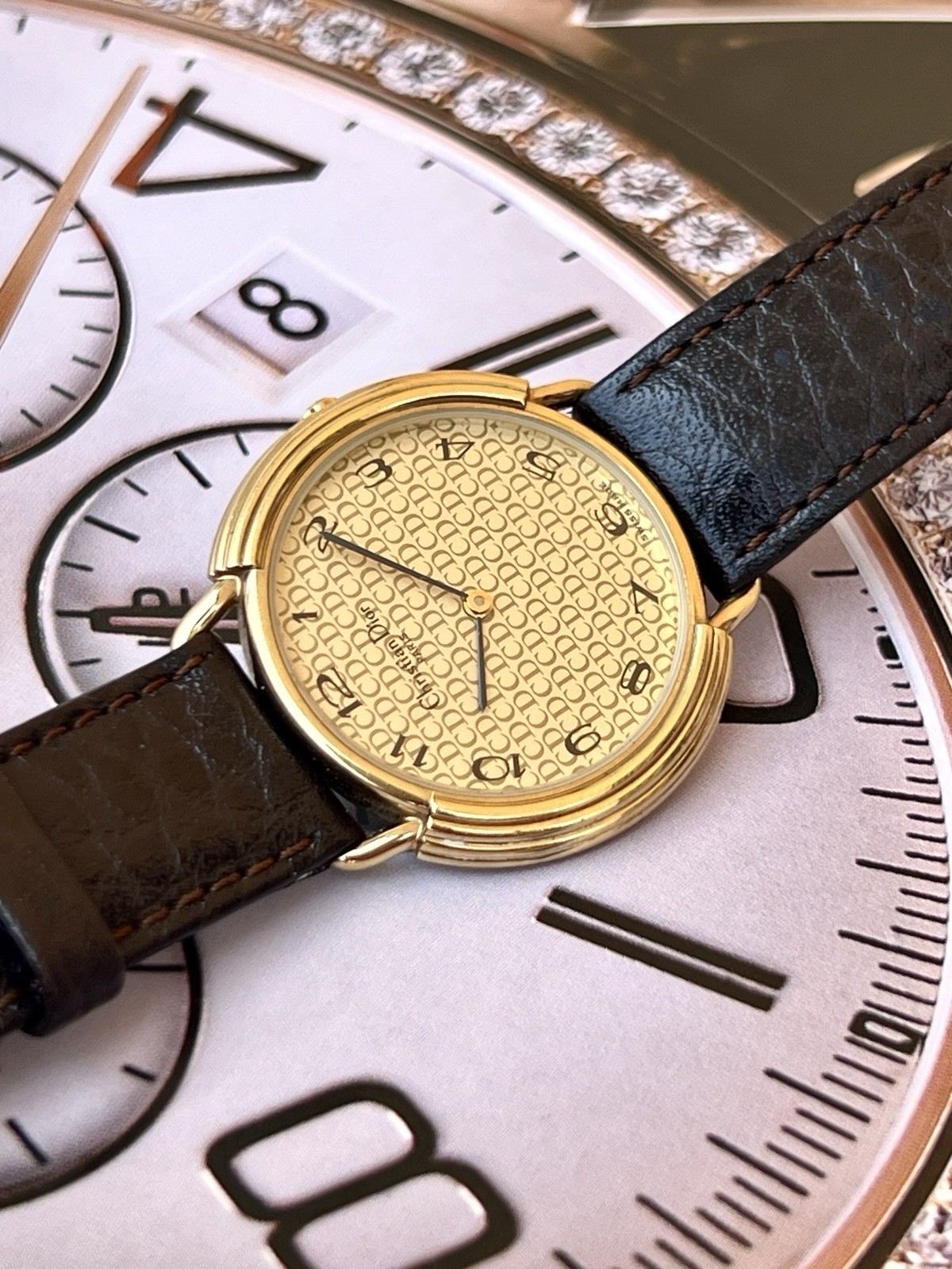 Vintage Christian Dior Gold Plated Watch | Step Case & Swiss Quartz Movement