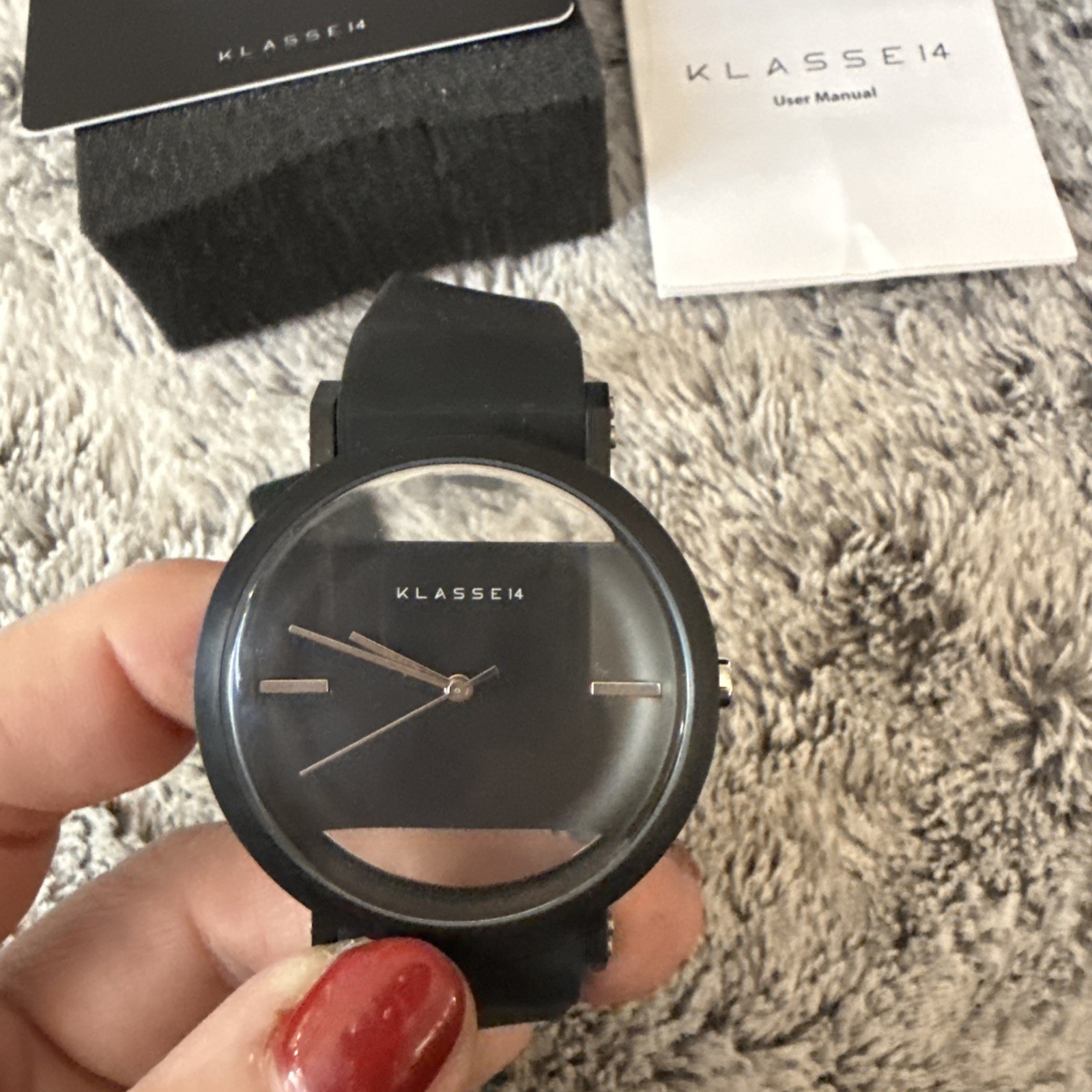 KLASSE14 IMPERFECT XJT Quartz Analog Watch Black Excellent 🌲