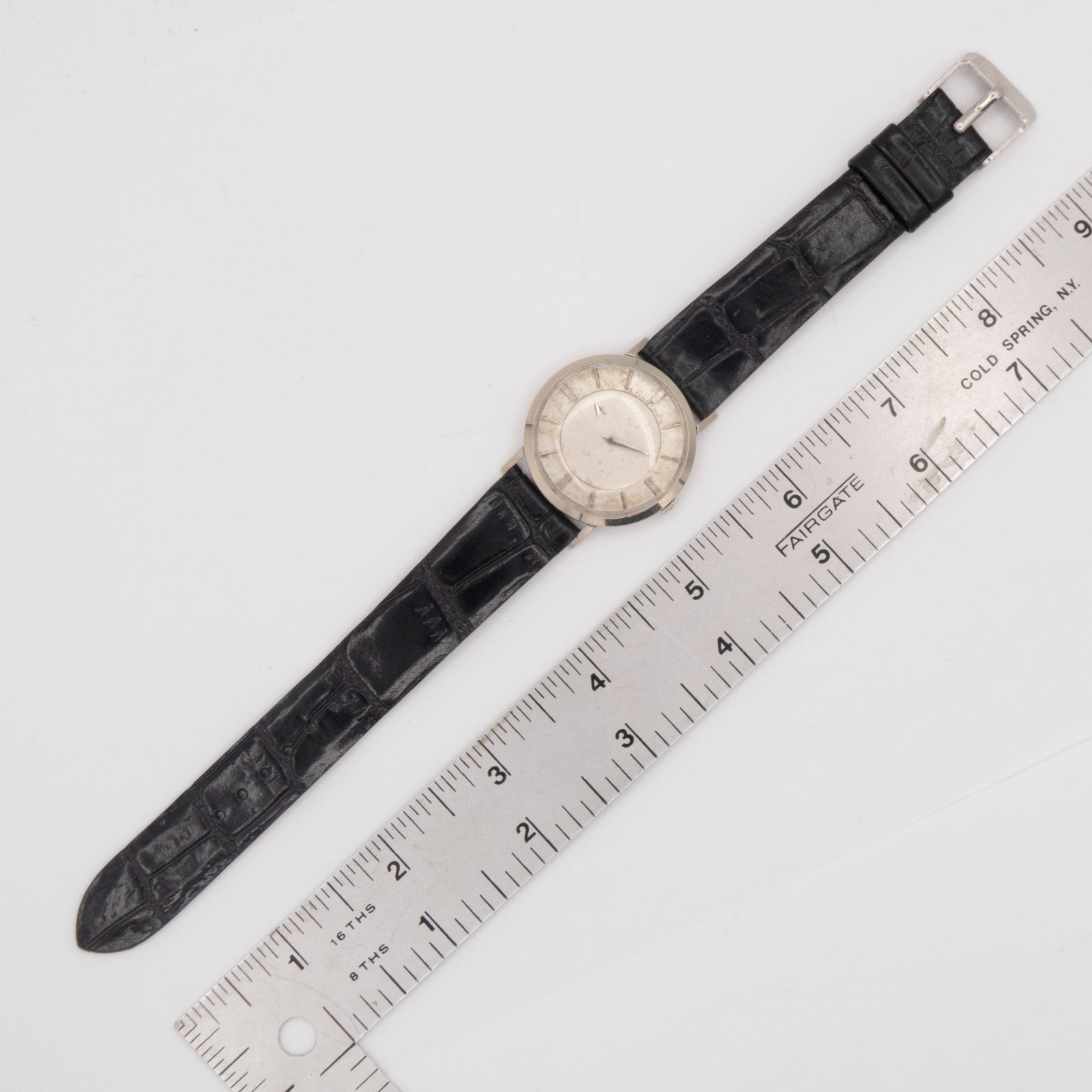 Vintage Longines Cal. 23Z 17-Jewel 10K White Gold Filled Wristwatch, Keeps Time