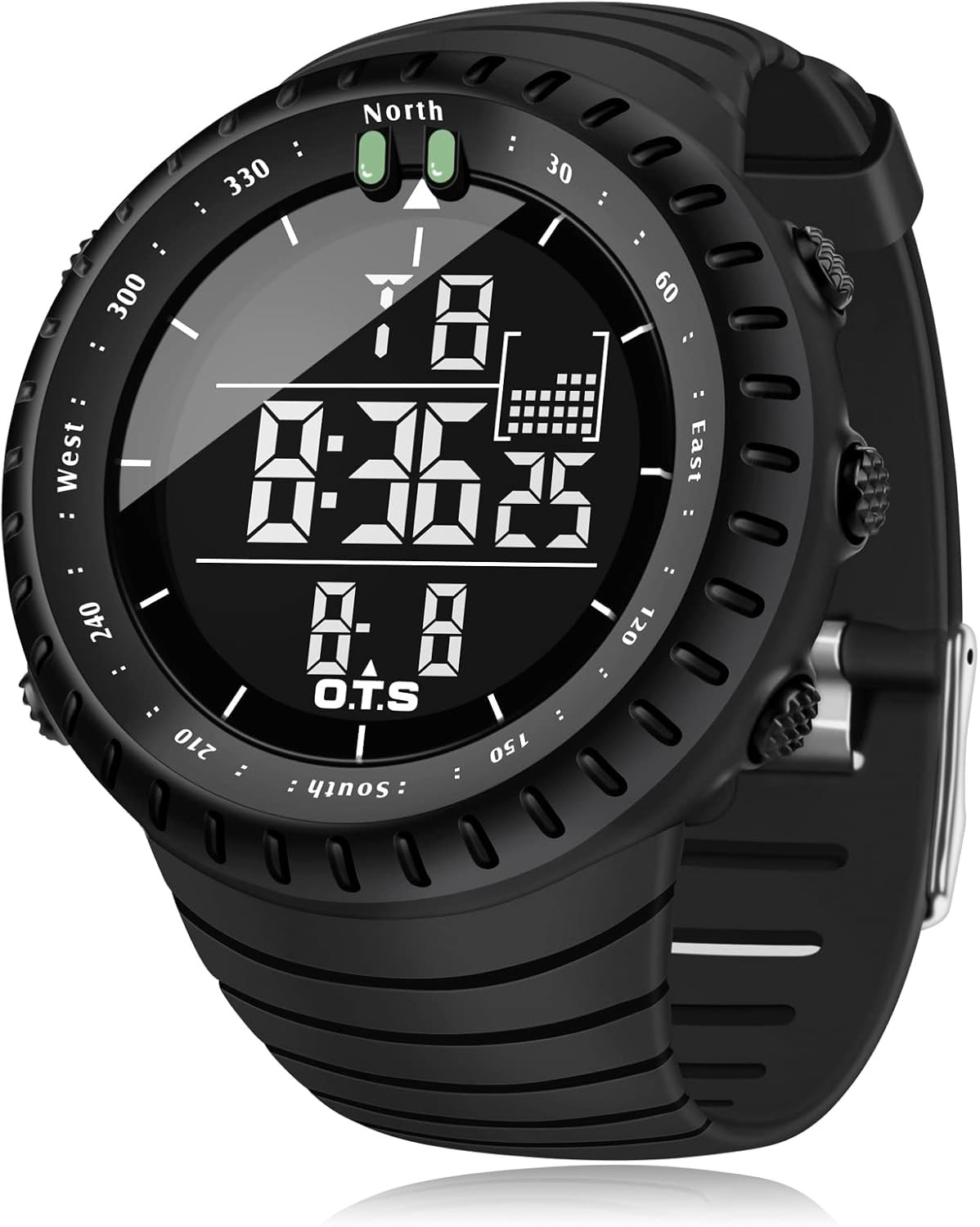 PALADA Men’S Digital Sports Watch Waterproof Tactical Watch with LED Backlight W