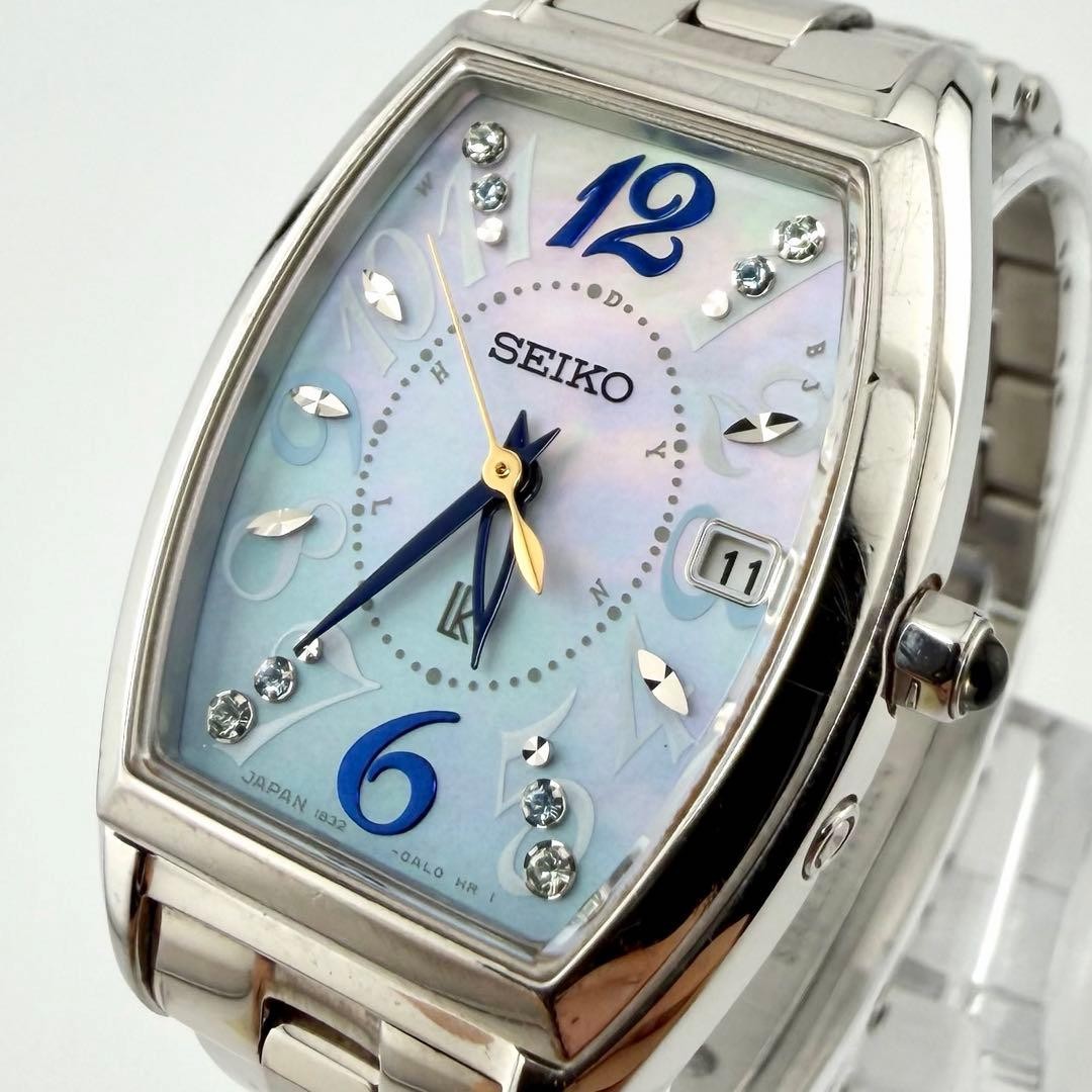 SEIKO LUKIA 1B32-0AA0 Limited Solar Radio Watch Used