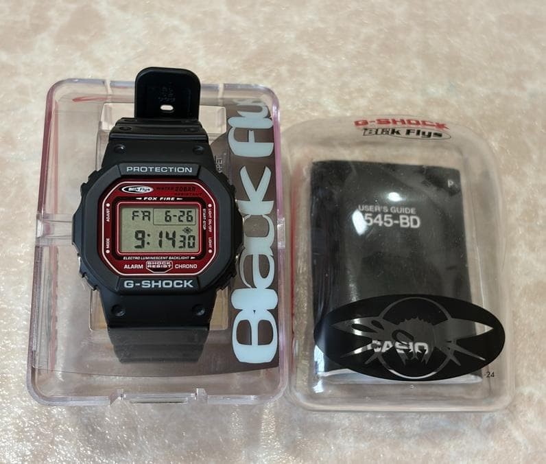Box and Manual Casio G Shock DW 5600EF Black Fly