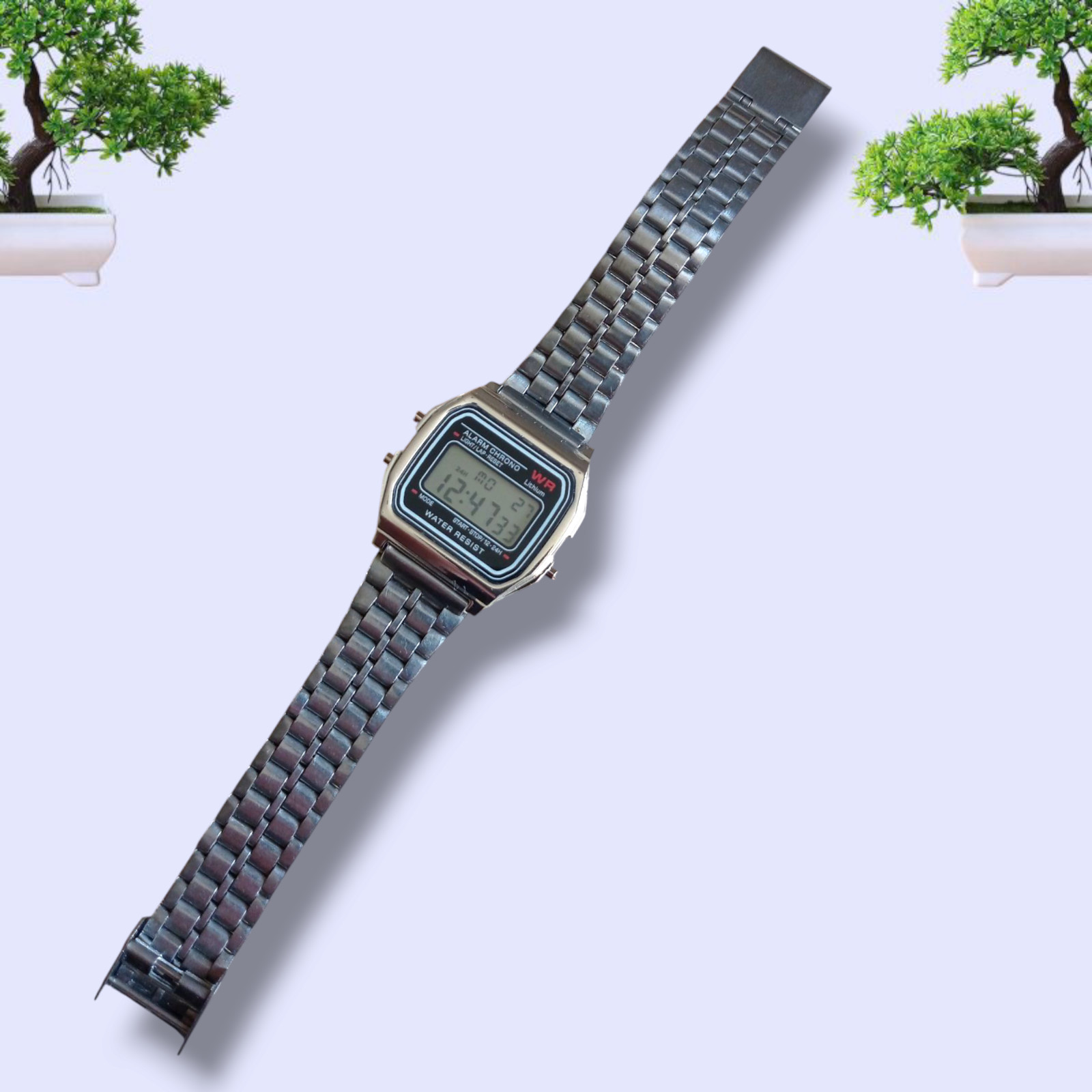 Retro Digital Wrist Watch Box Unisex Sport Chronograph quartz Personalized gift