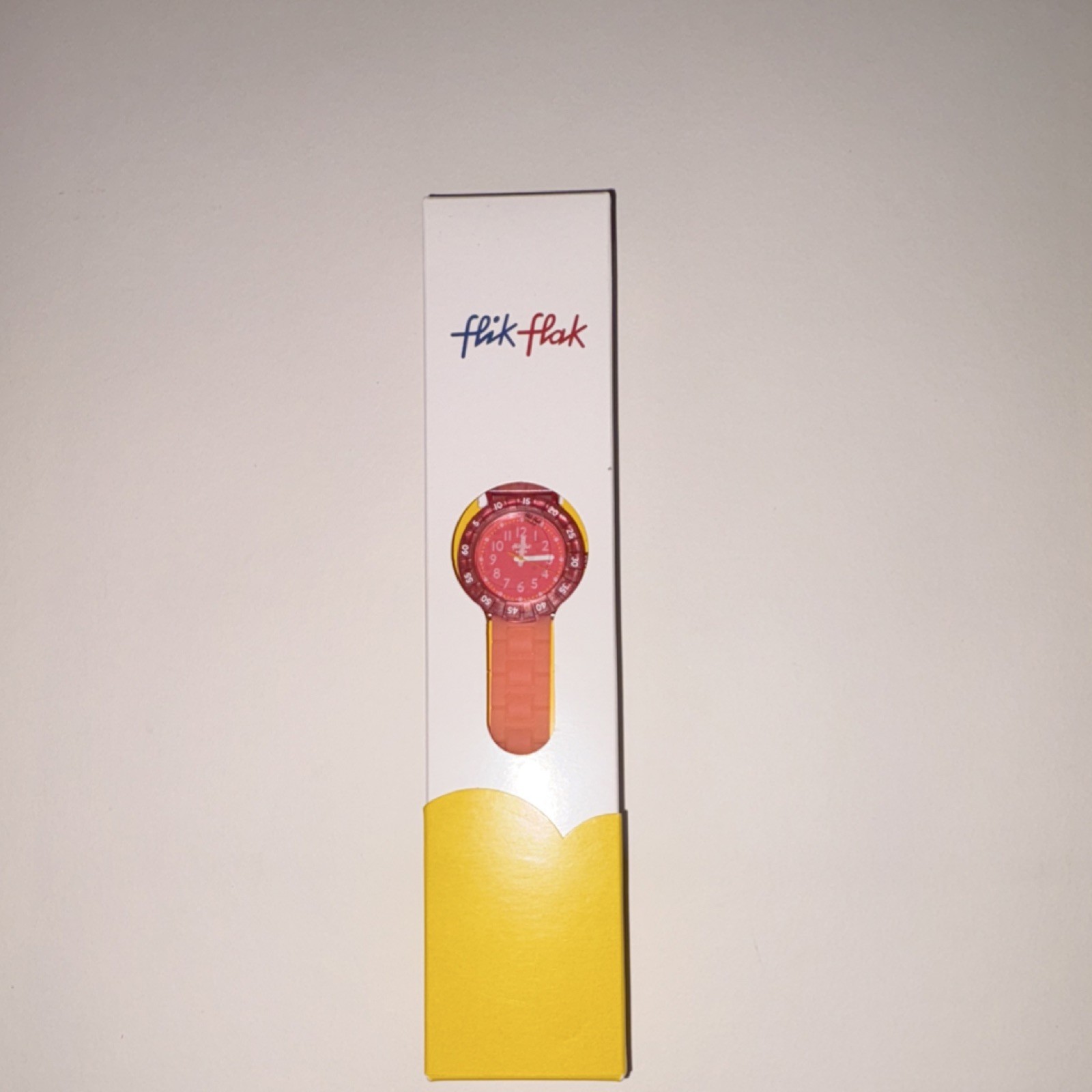 Flik Flak Swiss Made Kids Pink Plastic Analog Wristwatch with Original Box