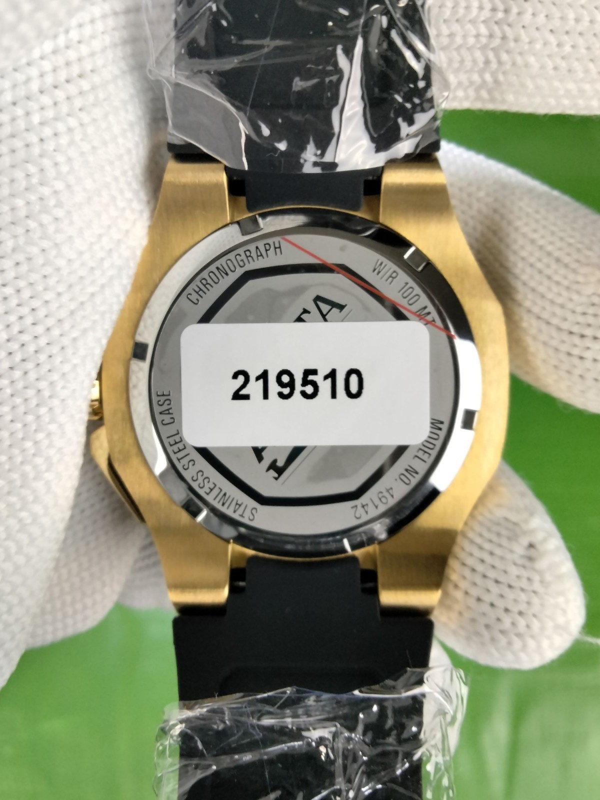 Invicta Akula 49142 Men 50mm Gunmetal Gold Chronograph Silicone Strap A/SS Watch