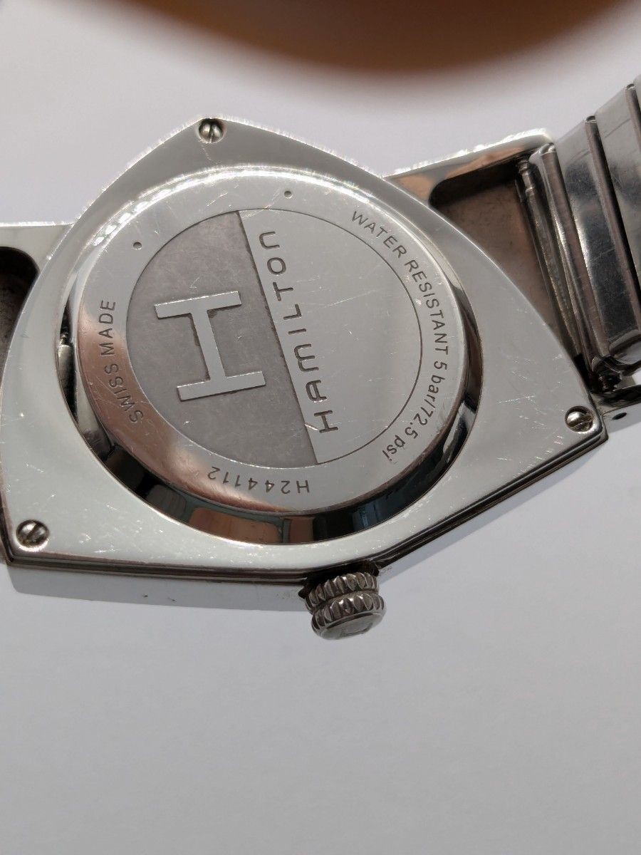 Hamilton Ventura H244112 Quartz Wristwatch Analog Display Used Men Watch