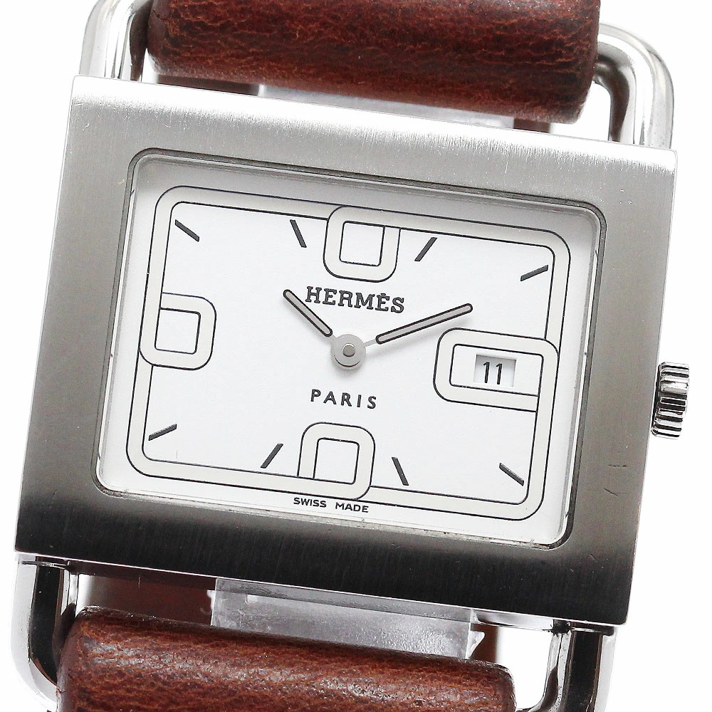 Hermes BA1.510 Barenia Date Quartz Ladies Watch from Japan