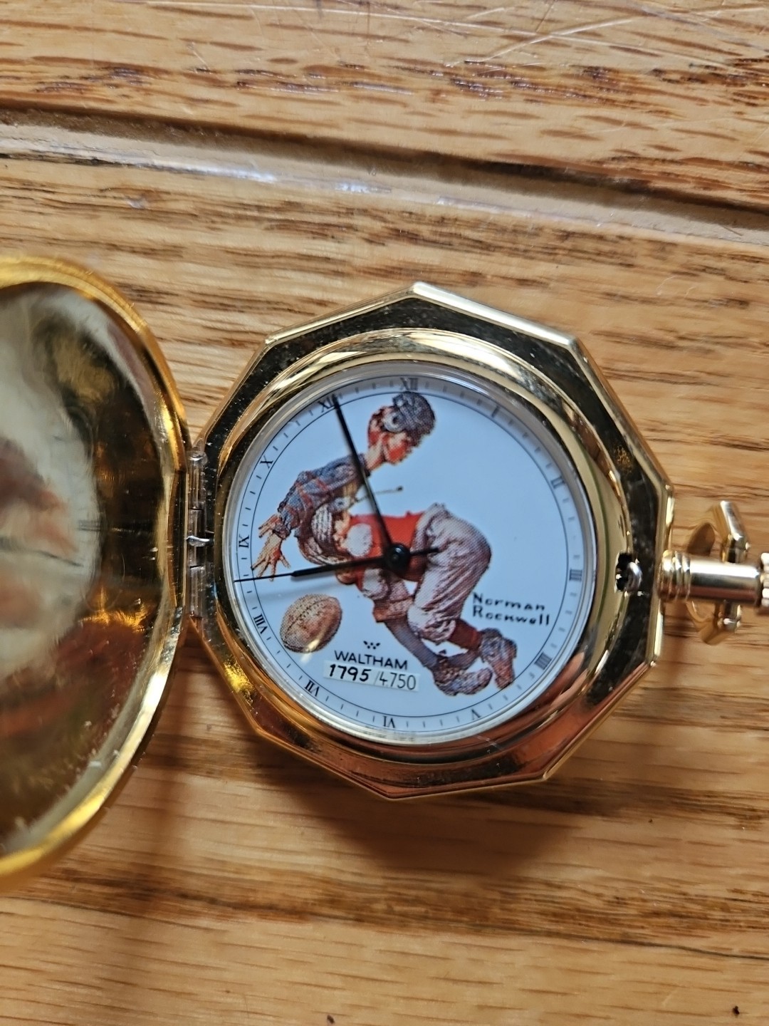 Waltham Norman Rockwell Pocket Watch Swiss Made