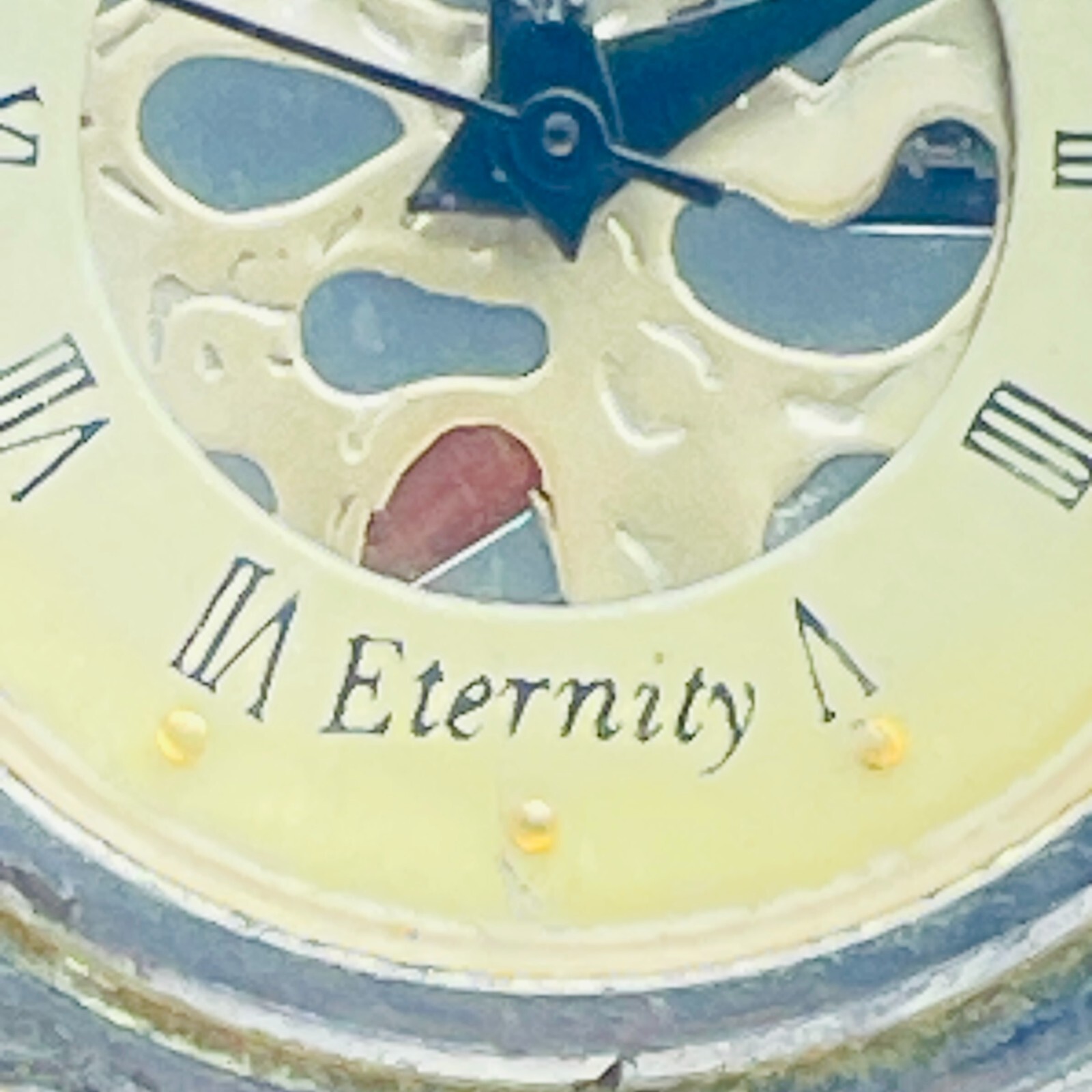 ETERNITY Skeleton Dial Watch Brown Braided Leather Band Roman Numerals READ