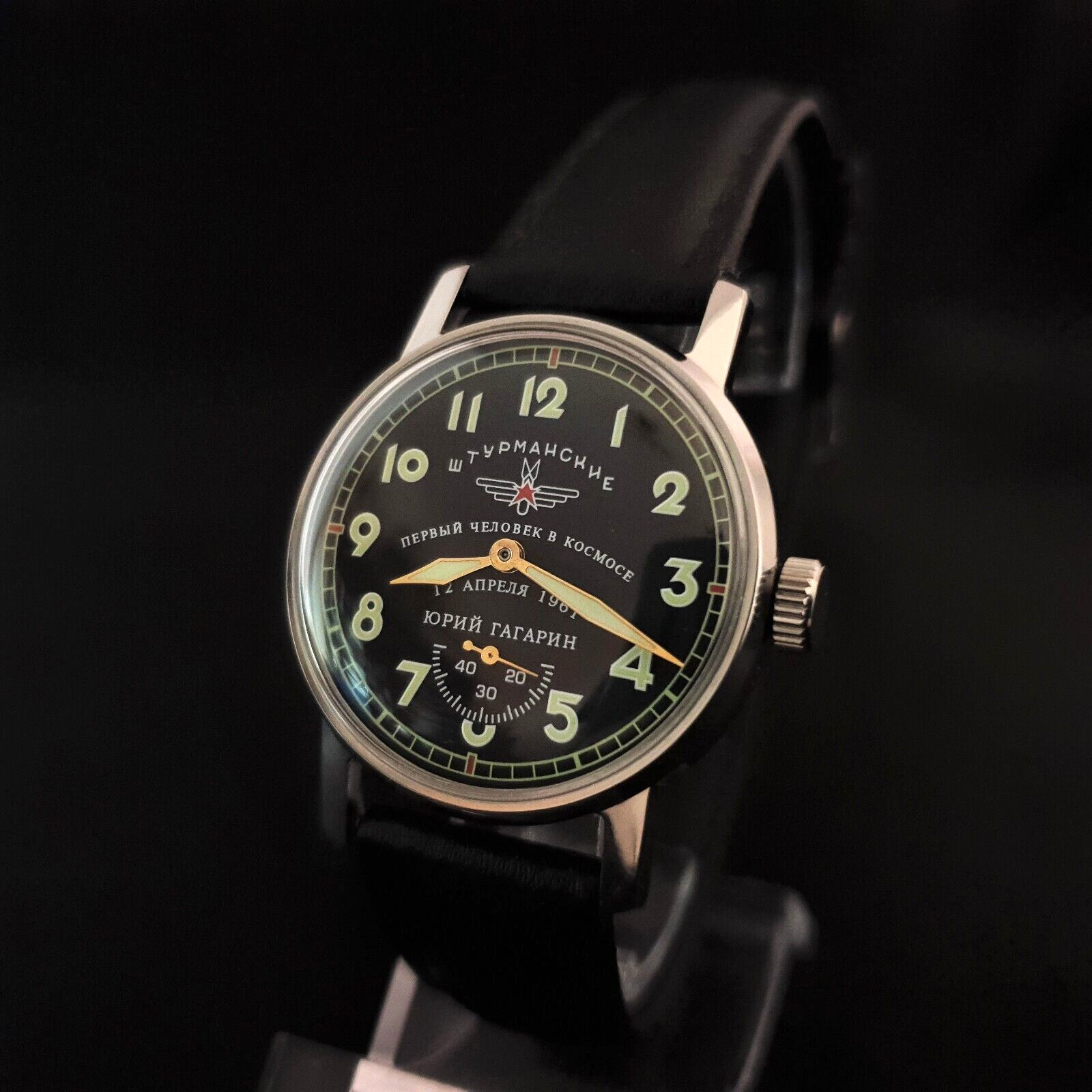 Vintage Watch USSR Sturmanskie Soviet Mechanical Wristwatch 2602 Yuri Gagarin