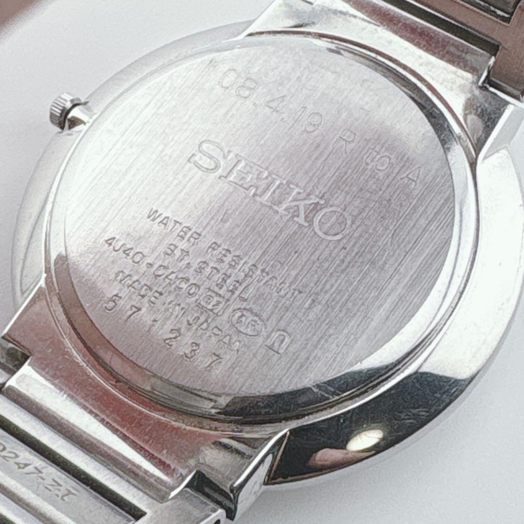 SEIKO Dolce 4J40 0AC0 Watch Timepiece Unisex Silver Dial Quartz Authentic Rare