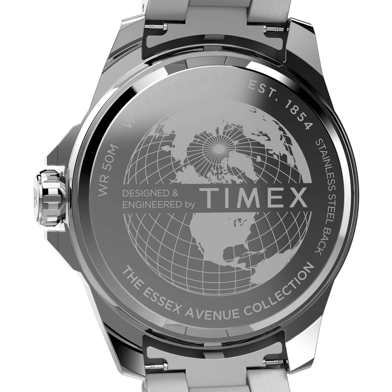 Timex Men’s Watch Essex Day-Date Blue Dial Stainless Steel Bracelet TW2W79500VQ