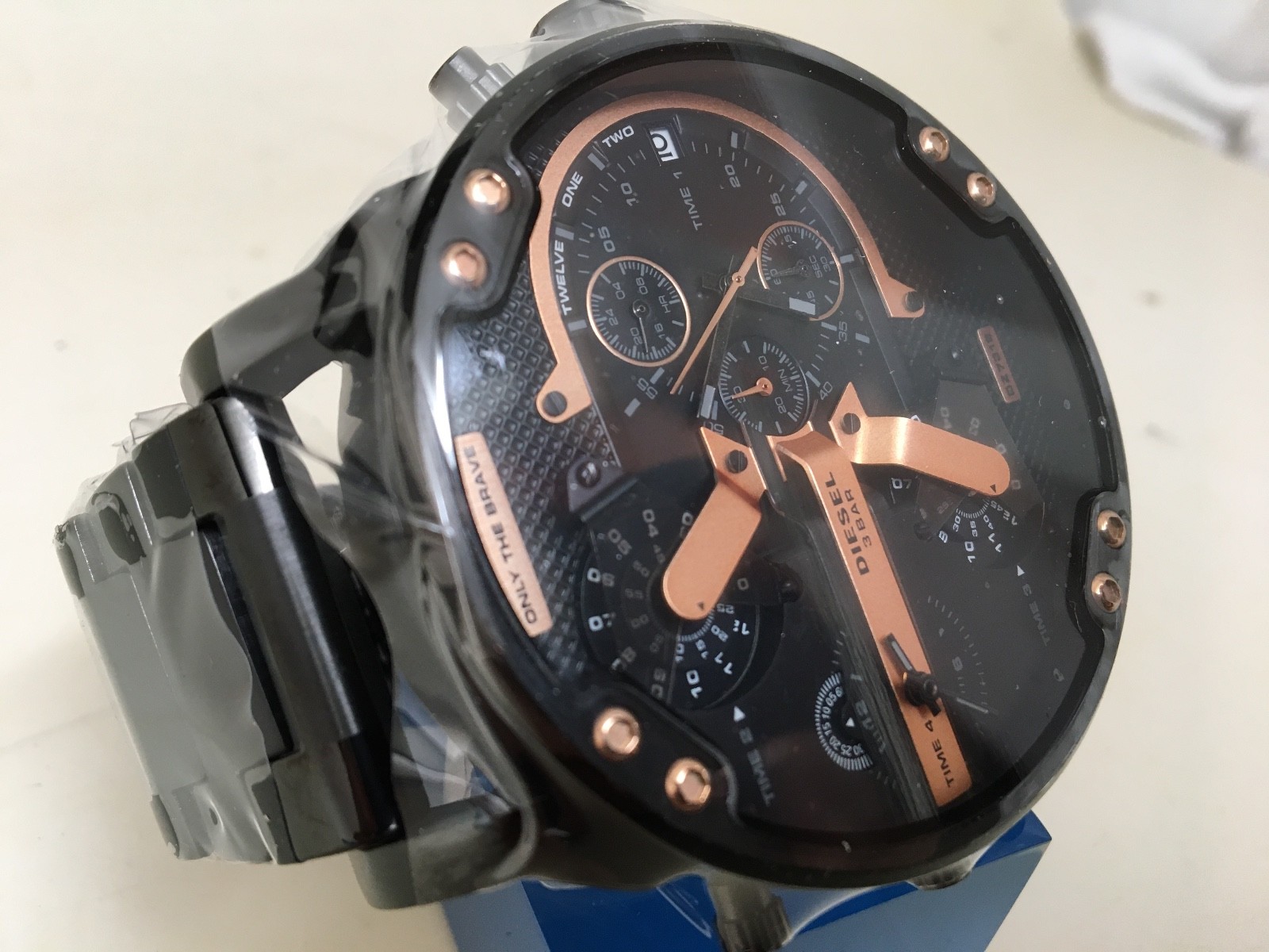 Diesel Watch DZ7312 Mr Daddy 2.0 Chronograph Black Stainless Steel 57mm/NO BOX