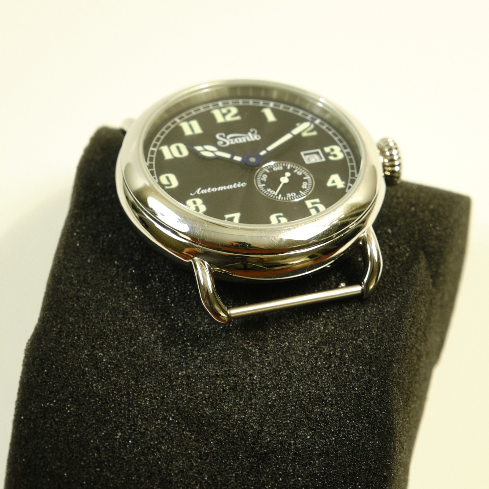 Szanto Officer Auto Watch (On Brown Leather Strap)