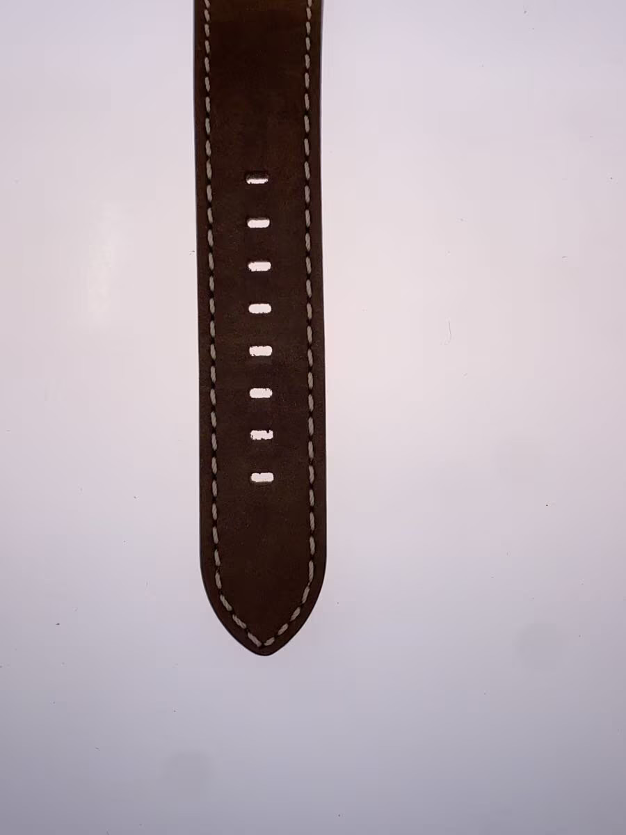 [B1S] Alpina Startimer Pilot Automatic White Dial Brown Leather Watch [g2v]