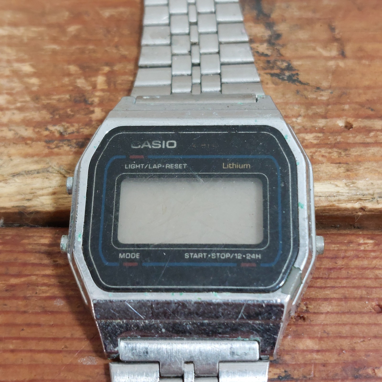 Casio A155W 593 Mens Digital Vintage 1990s Quartz Watch