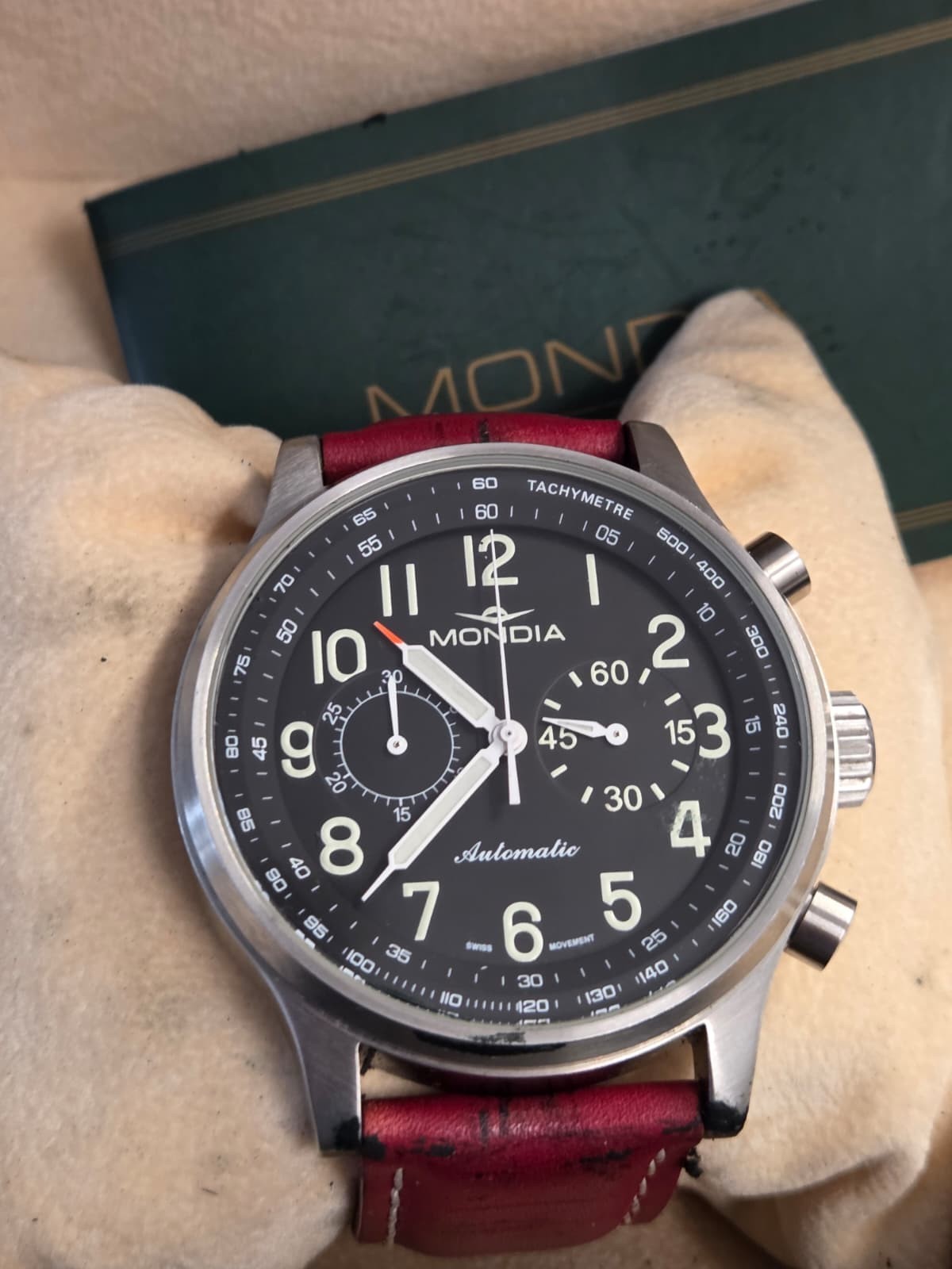 47MM MONDIA BIG PILOT AUTOMATIC CHRONOGRAPH DUBOIS DEPRAZ ETA2892 MODULE