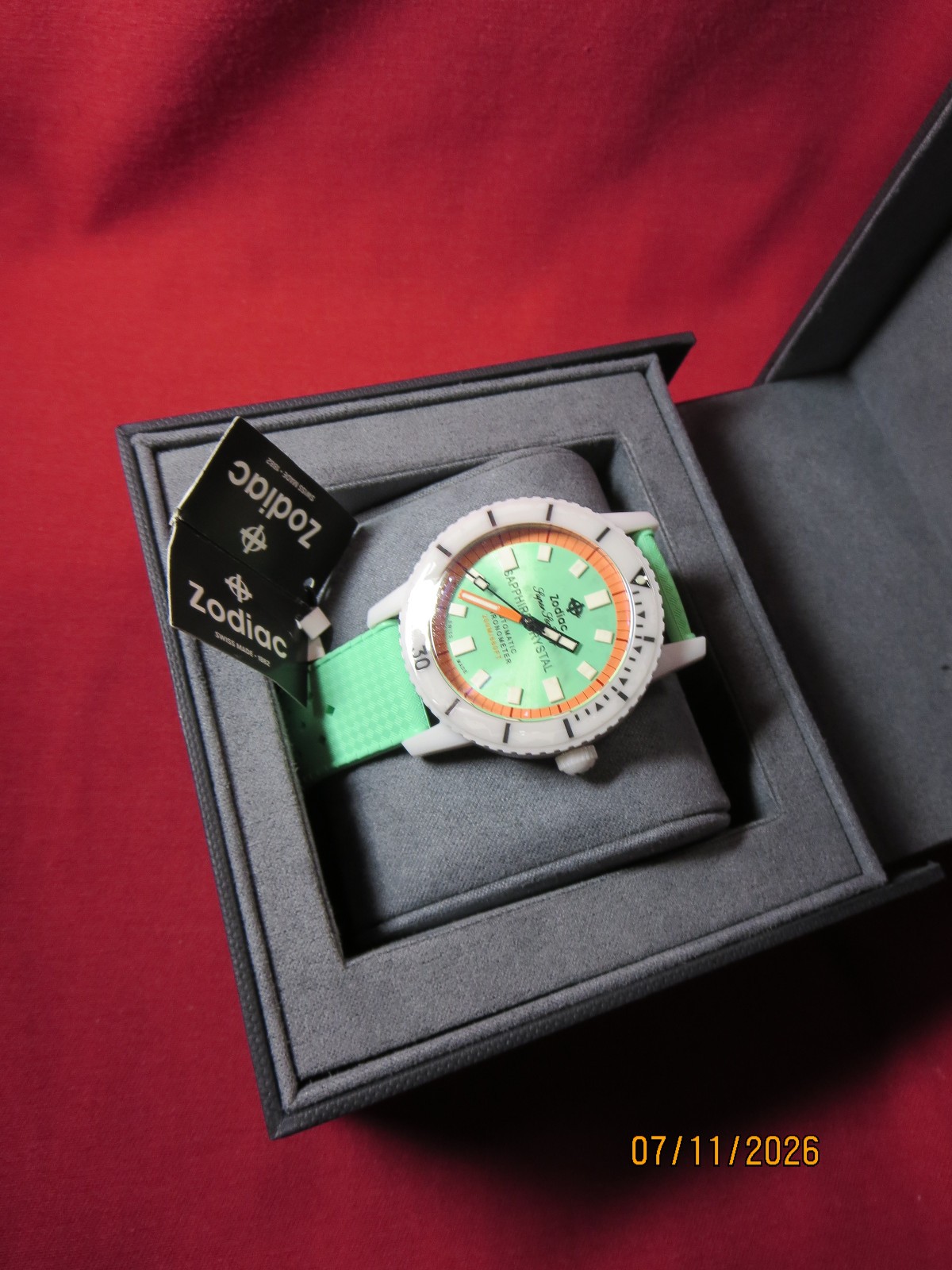 Zodiac ZO9592 Super Sea Wolf Automatic Ceramic Watch, BNIB