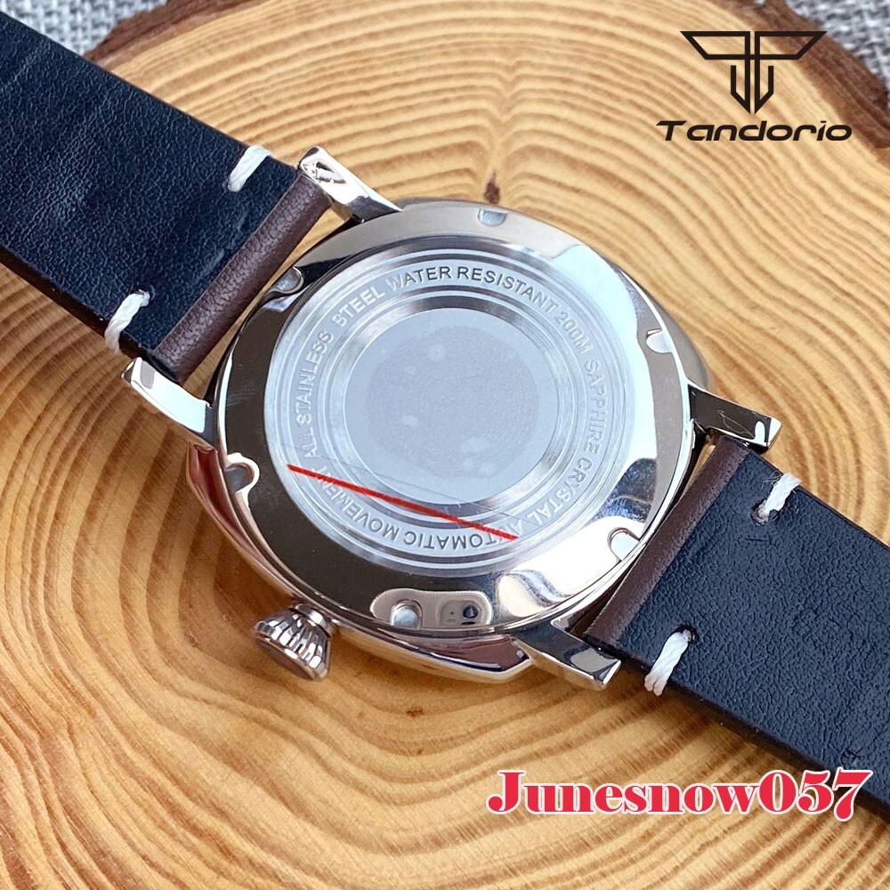 20Bar Square Men Watch Tandorio 42MM Mechanical NH35A Two Hands Sapphire Glass