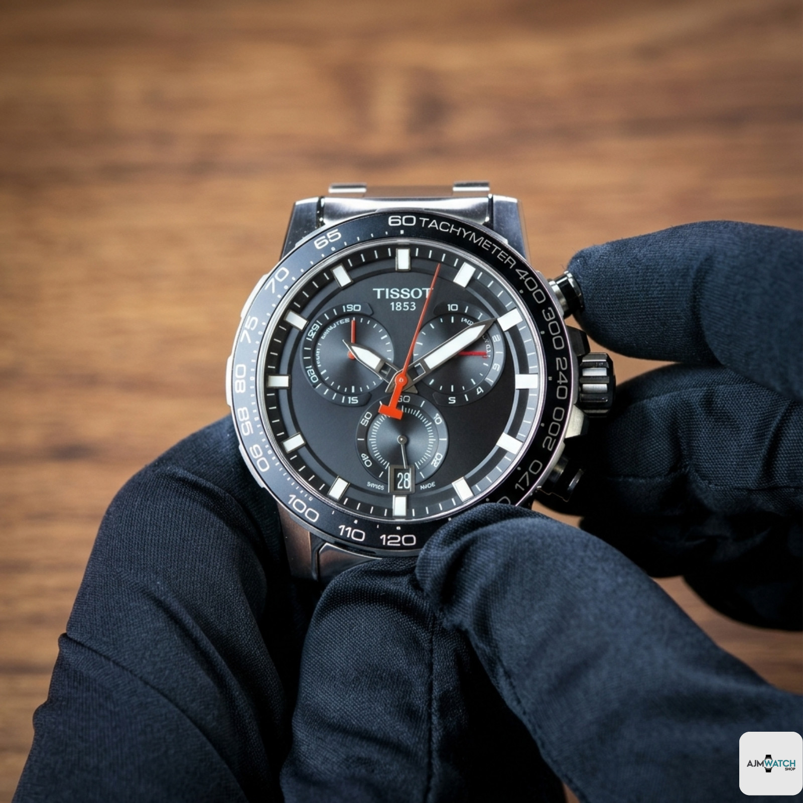 Tissot Supersport Chrono Quartz Men’s Watch T125.617.11.051.00 Black Dial 45.5mm