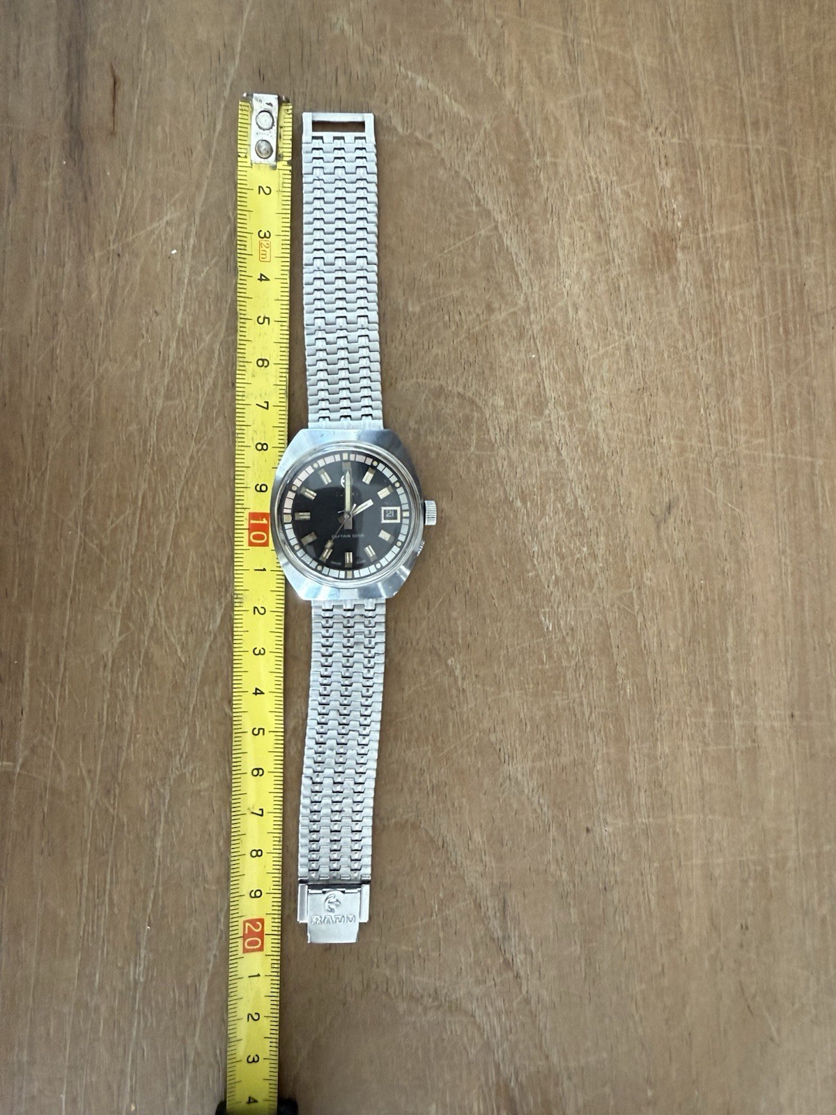 Vintage Rado Captain Cook Diver Automatic Steel 1960s Watch Rotating Bezel