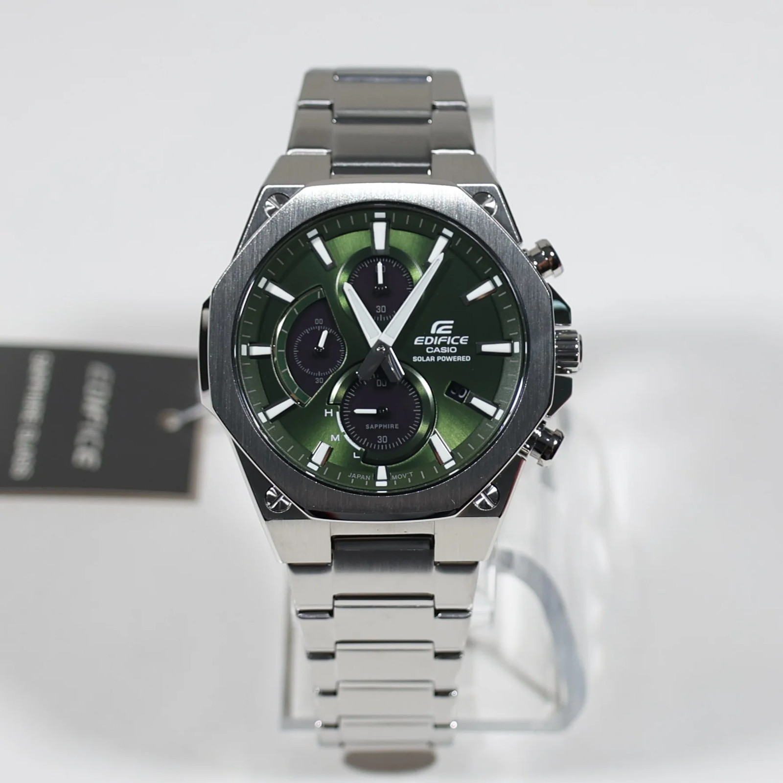 Casio Edifice Solar Green Dial Chronograph Men’s Solar Watch EFS-S570D-3AUEF