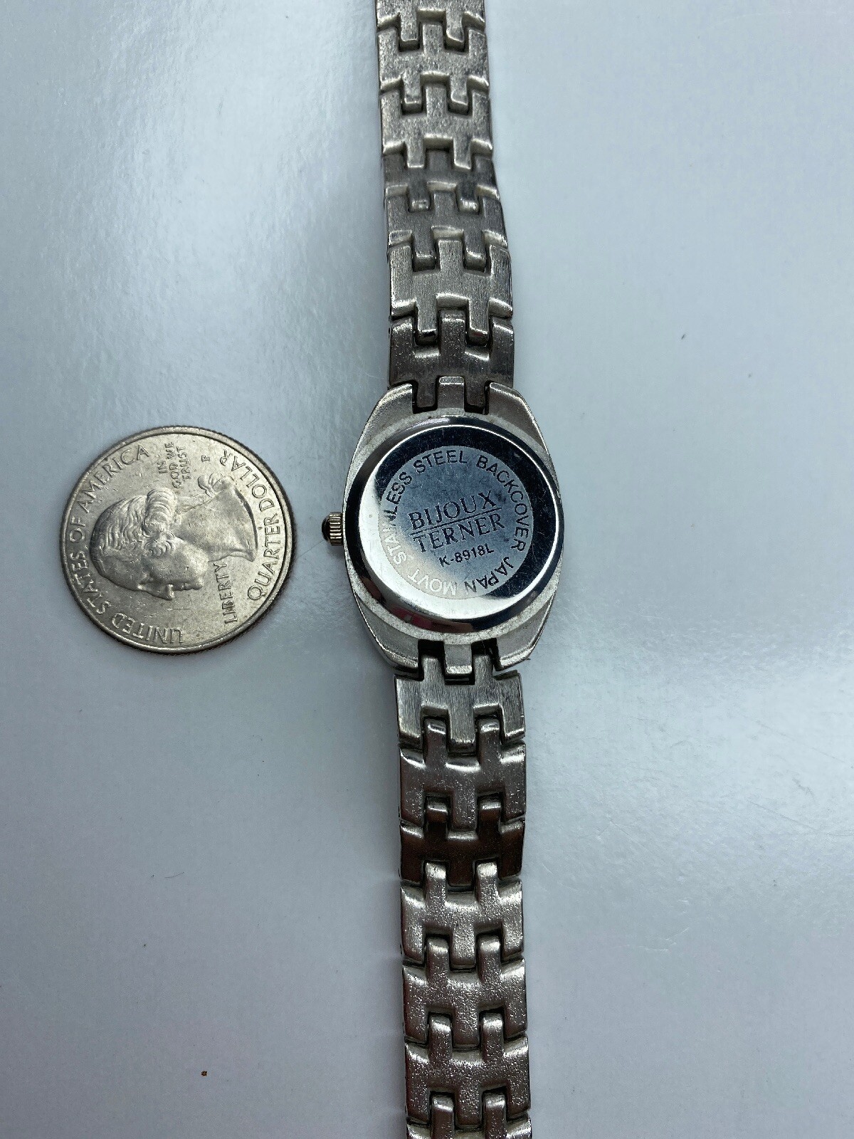 E Bijoux Terner Japan Quartz Brushed Silver Ladies untested