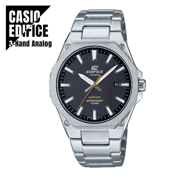 CASIO EDIFICE EFR S108 Series 3 Hand Analog Thin Case EFR S108DJ 1AJF Metal Band