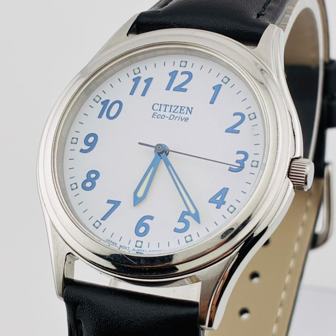 CITIZEN Eco-Drive E031-S048419 Solar Silver Men’s Watch New Band