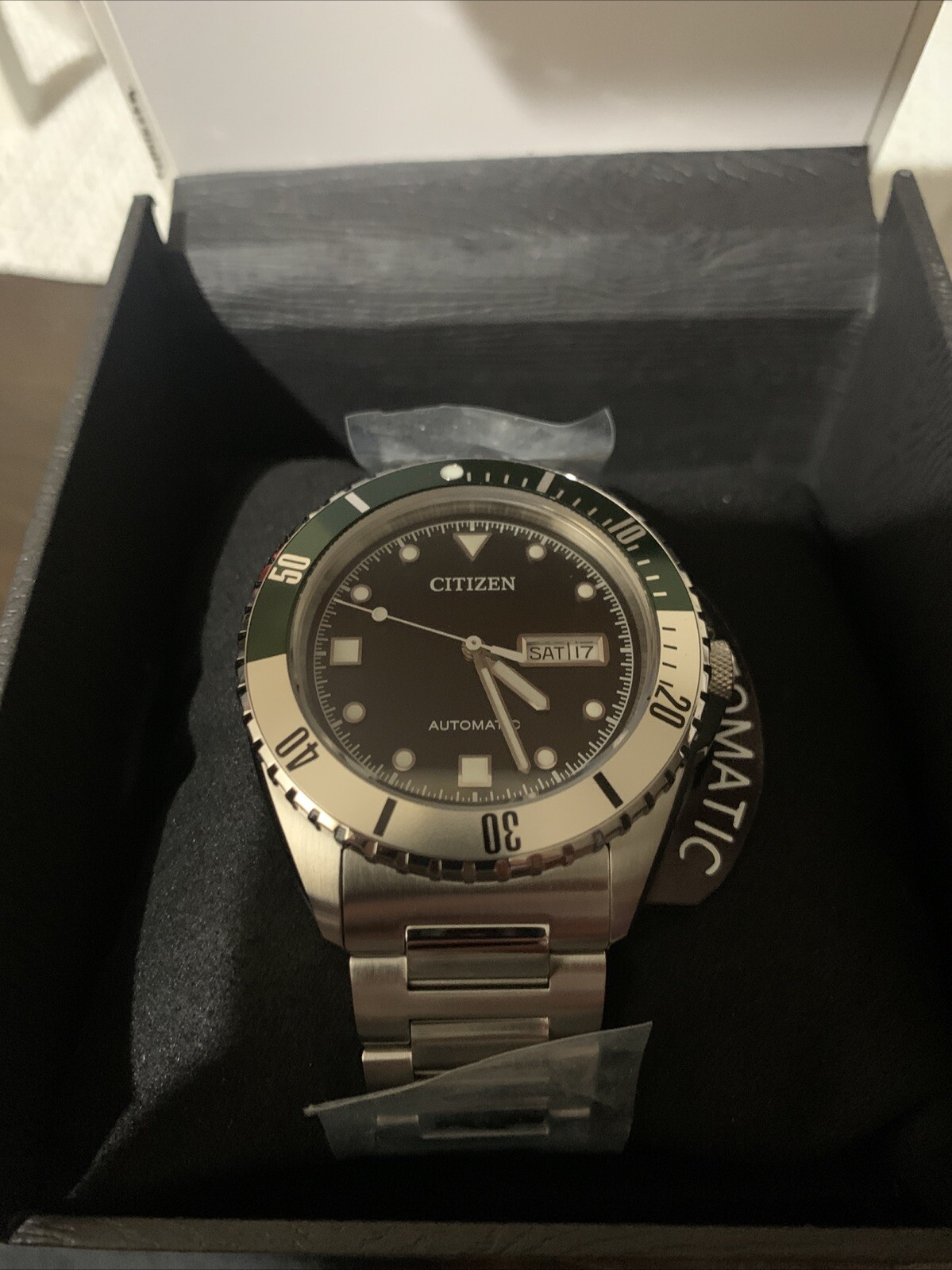 Citizen Automatic Sapphire Crystal Black Dial Sports Watch NH7531-50E