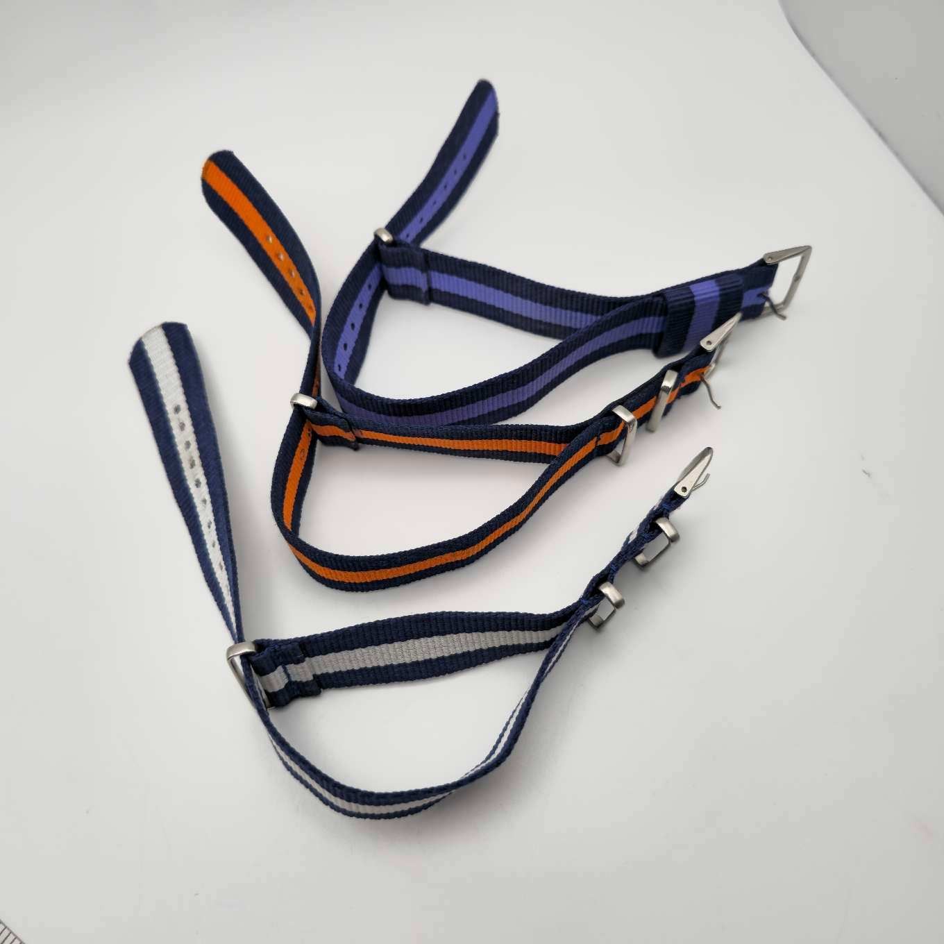 Heavy Duty Woven Ballistic Nylon Watch Bands 20 mm 3 Patterns