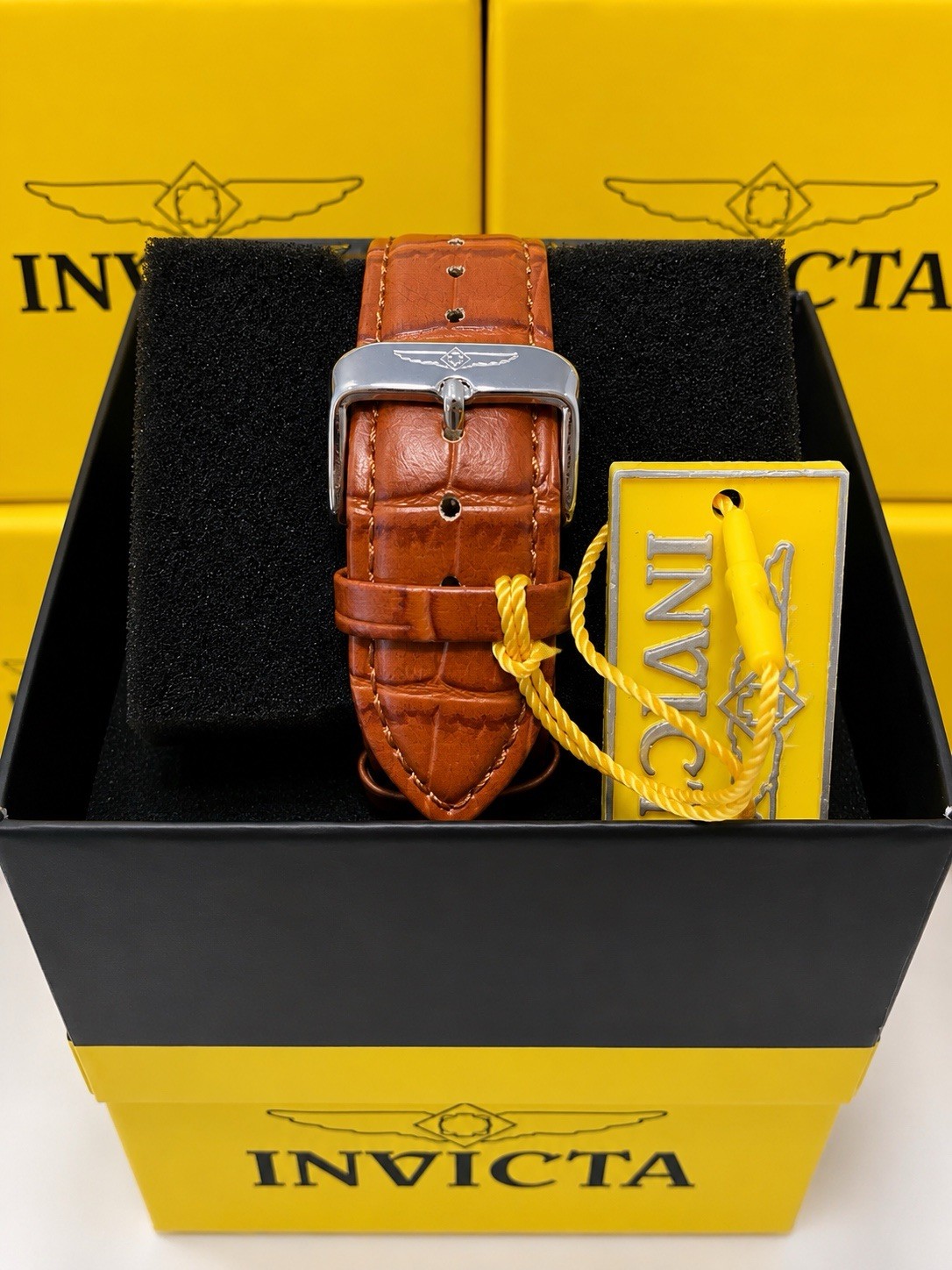 Invicta Celestial Brown Leather Watch NWT 3year warranty included.