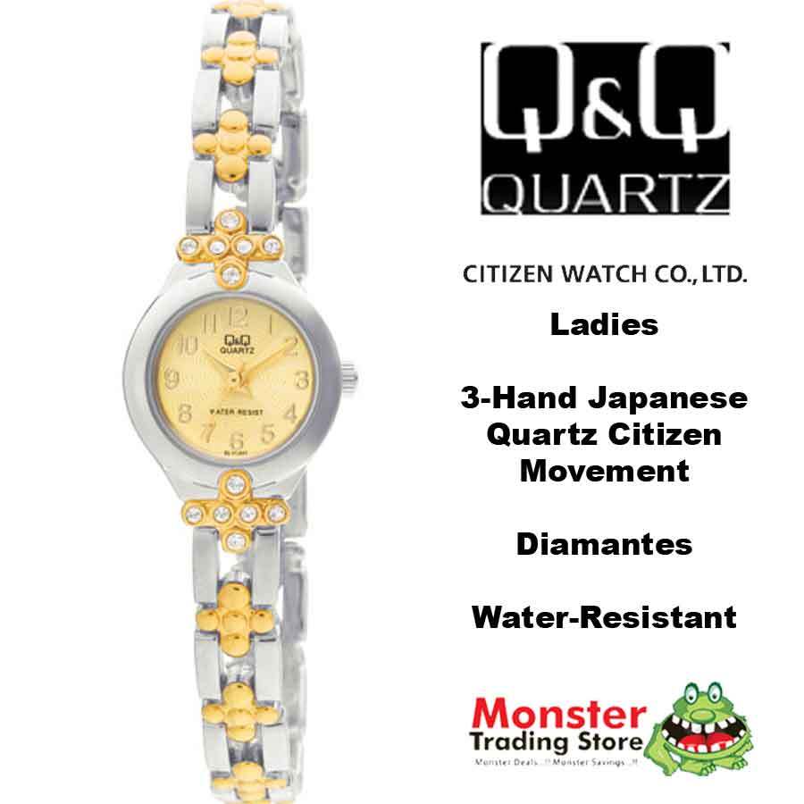 AUSSIE SELLER LADIES BRACELET WATCH CITIZEN MADE 2/TONE GL11-802 RP$99 WARRANTY