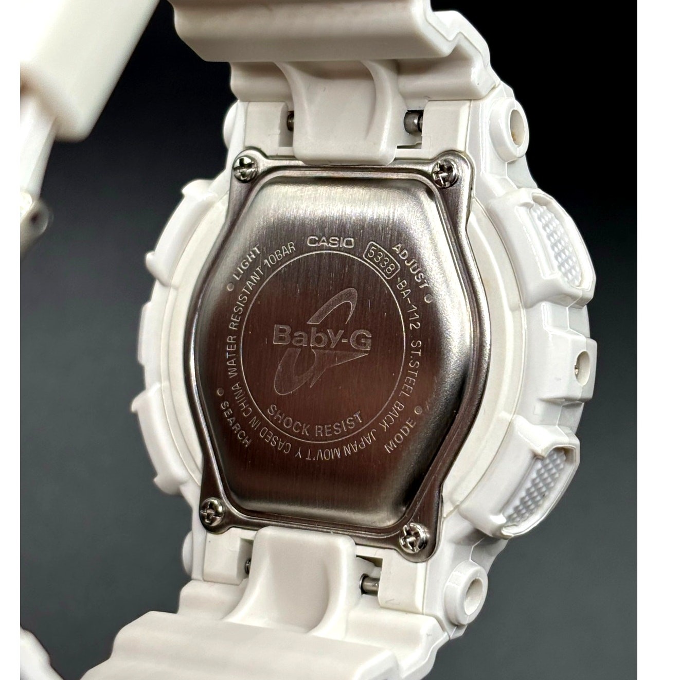 Casio Baby-G BA112-7A White Analog Digital Women’s Watch NIB Discontinued