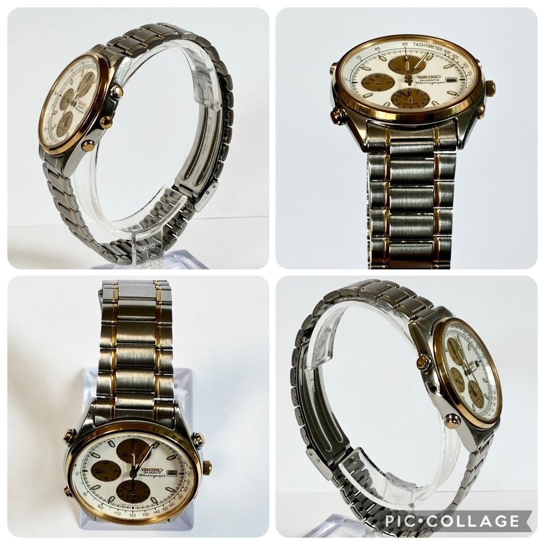 Item Working SEIKO Chronograph 7T32 7B30 Belt