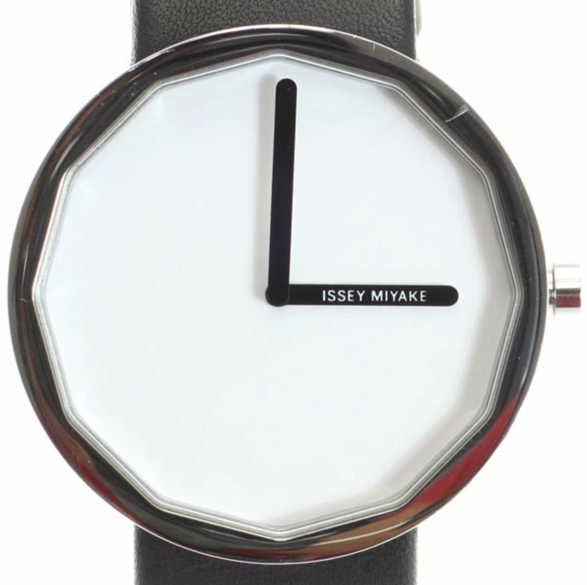 Issey Miyake Naoto Fukasawa Twelve Watch SILAP001 Black Leather Analog NEW JP