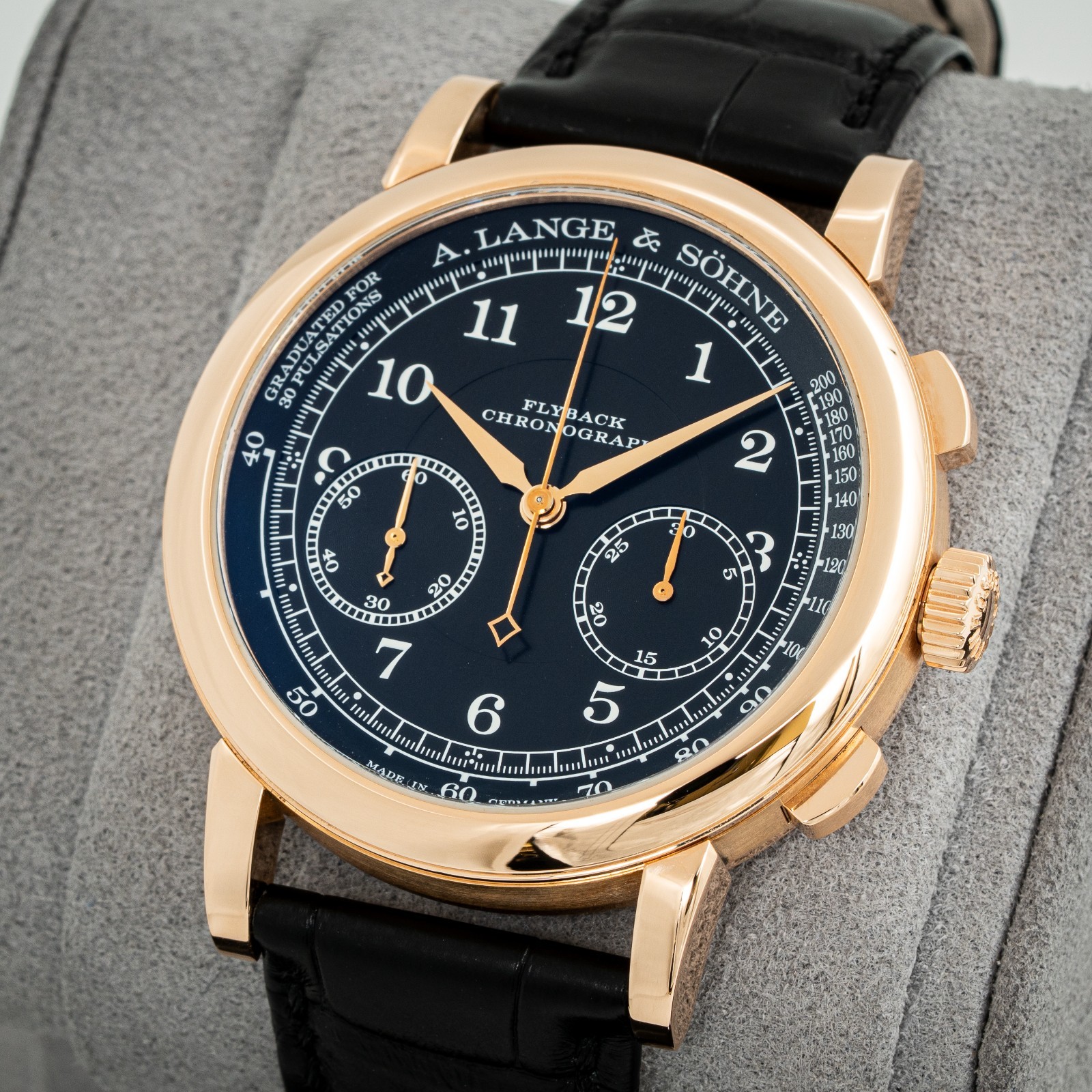 A. Lange & Söhne 1815 Chronograph Pink Gold 414.031 Box and Papers