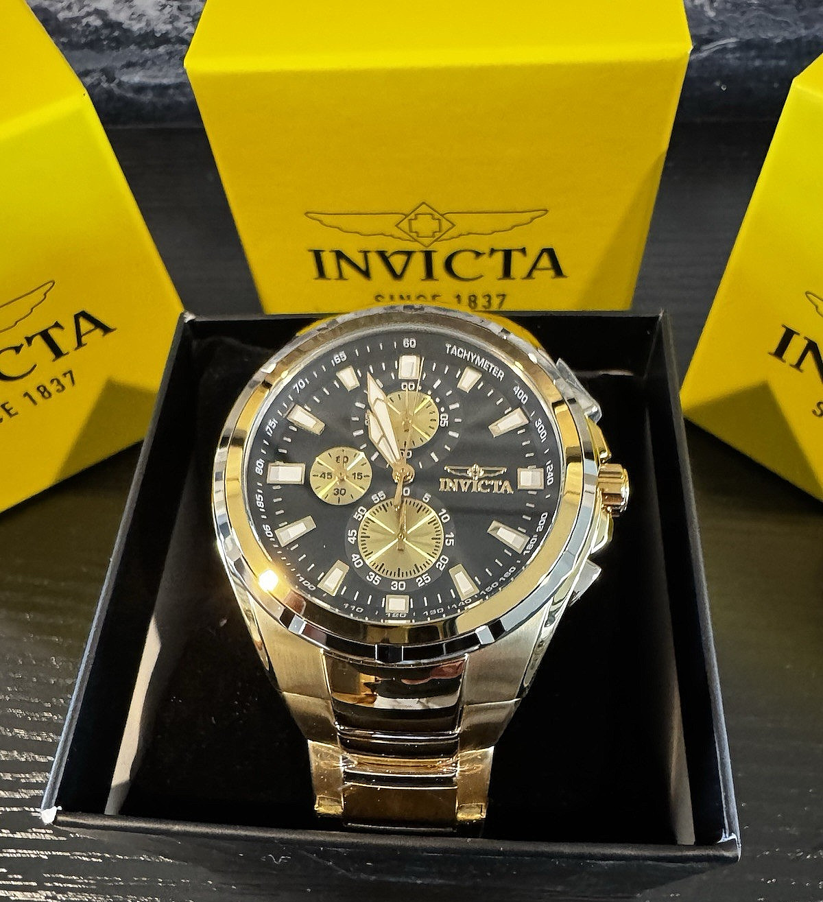Invicta Sea Vulture Bathyal Men’s Watch Chronograph 46mm Gold 47822 New!