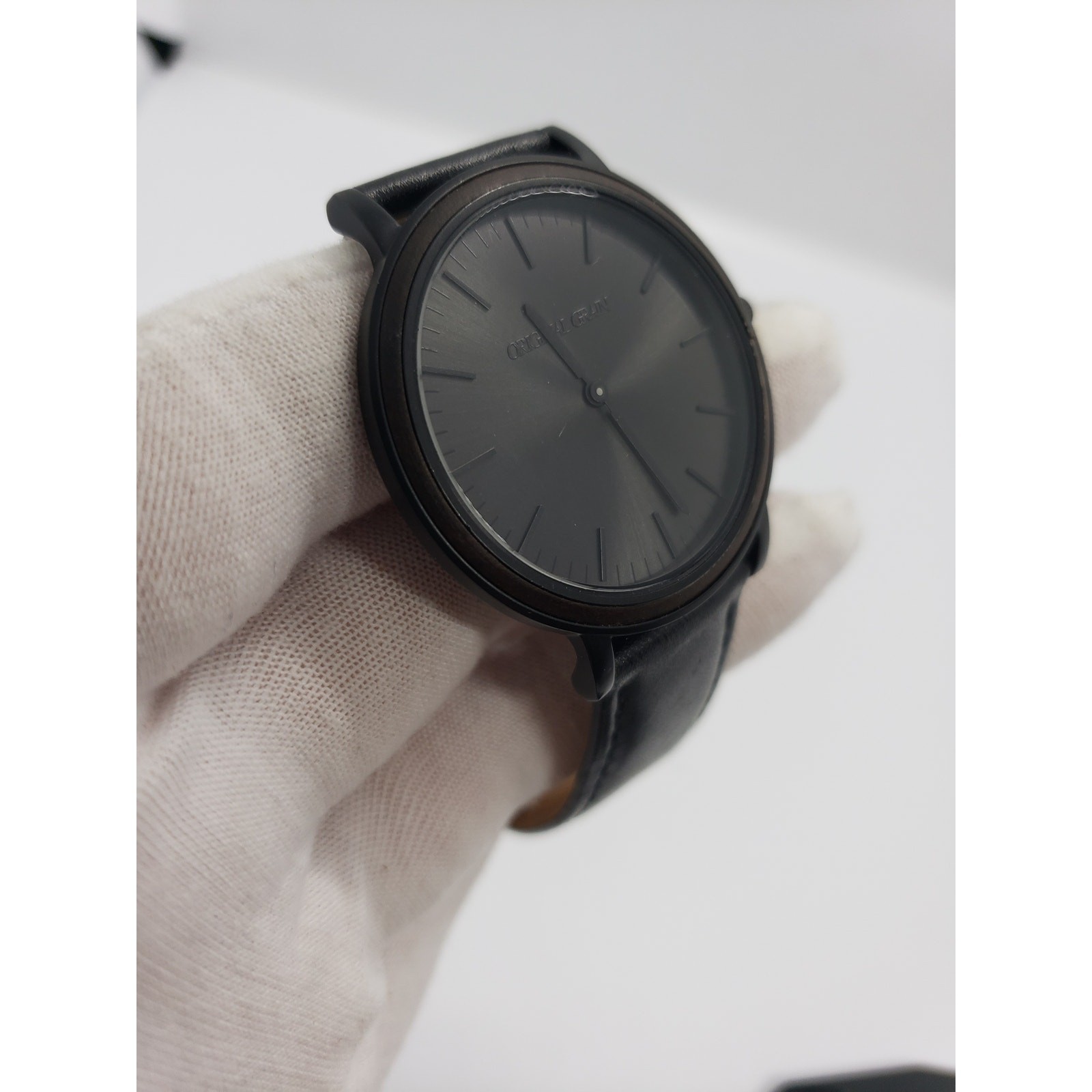 Original Grain Men’s Stainless Steel Wood Watch Modern Minimal 40mm