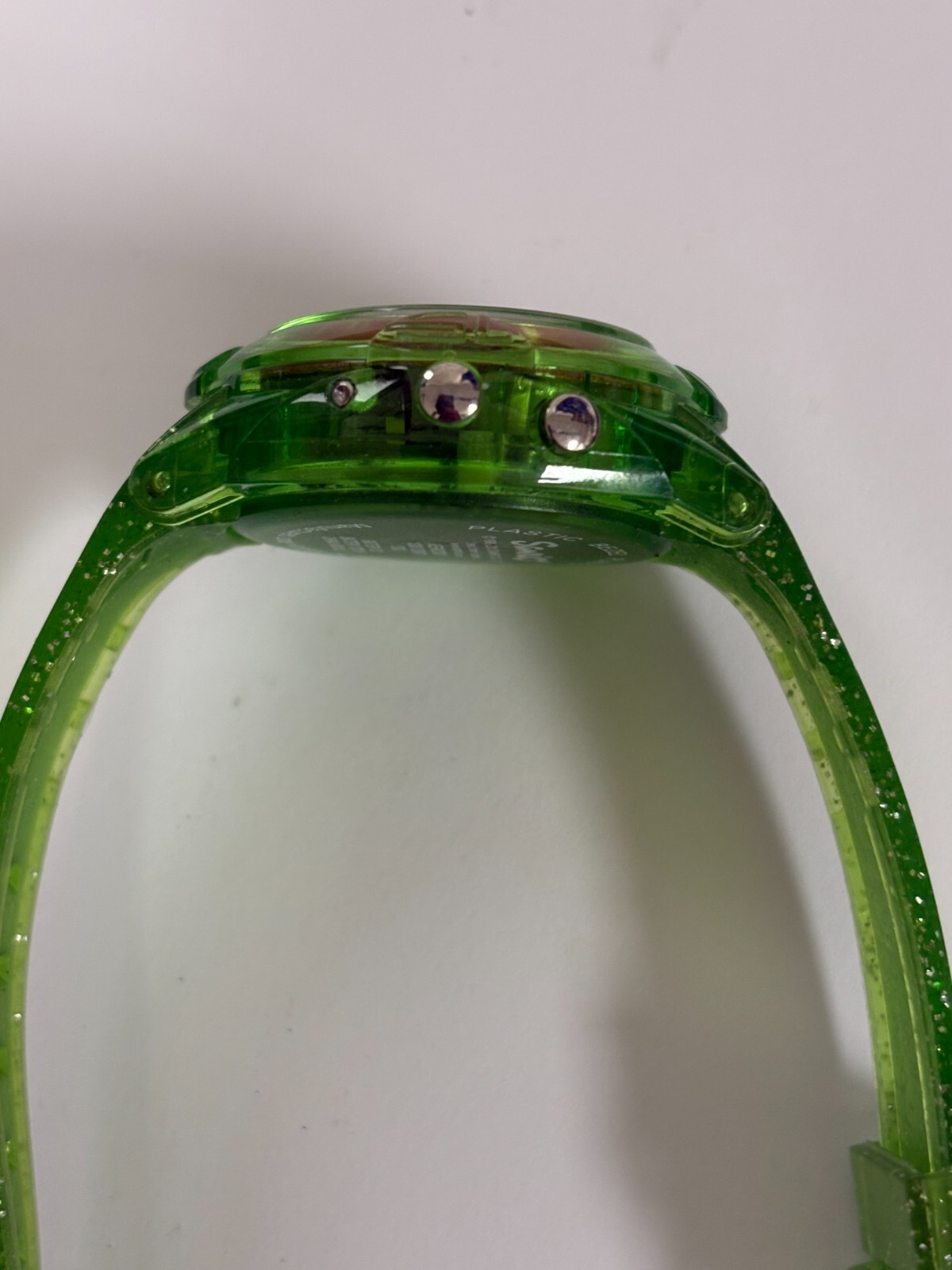 Keroppi Sanrio Green Plastic Resin Digital Quartz Watch NOT WORKING