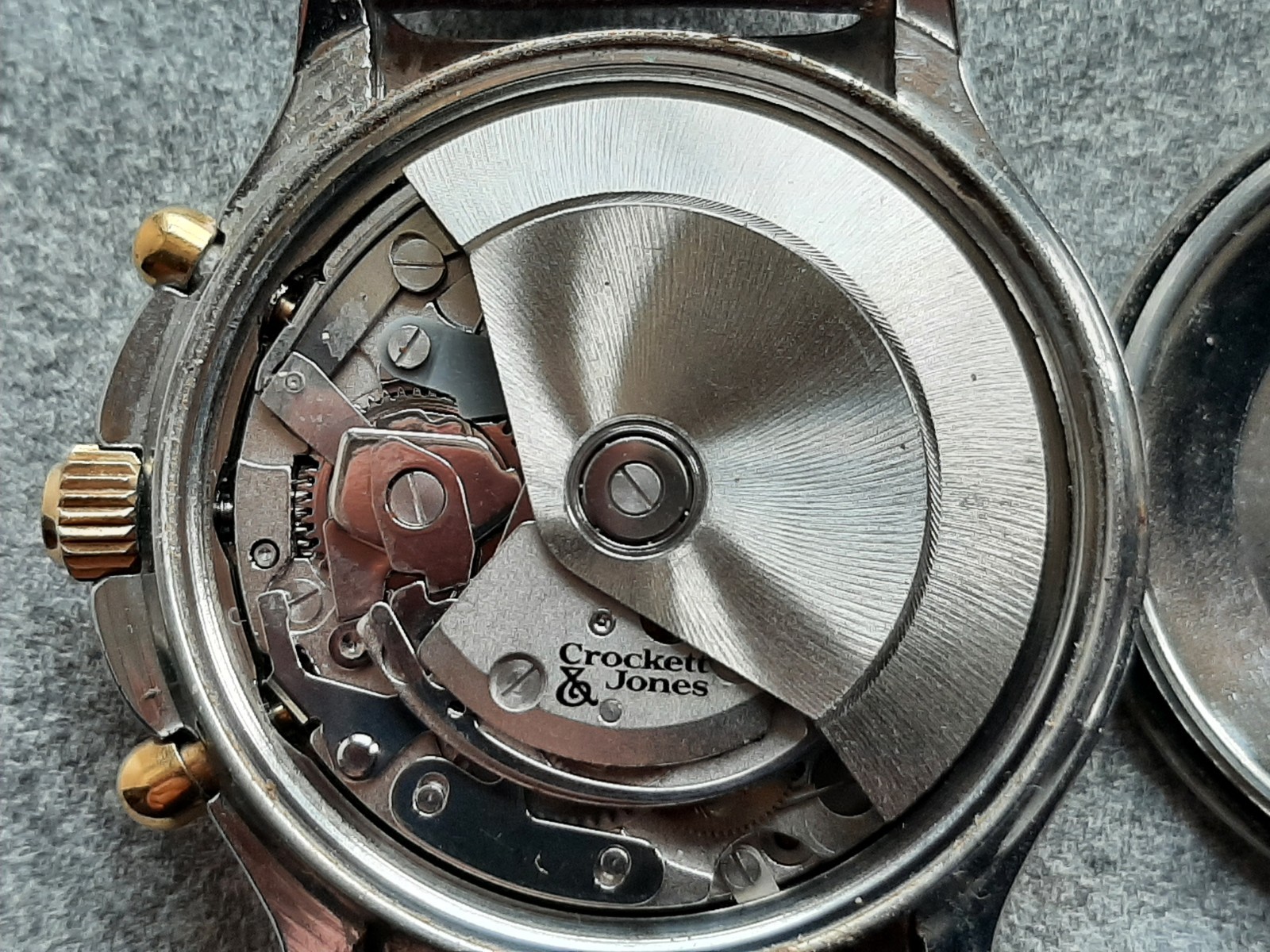 80s AUTOMATIC CHRONO. ETA -VALJOUX 7750. 3 Atm. SCREW CROWN. SAPPHIRE GLASS