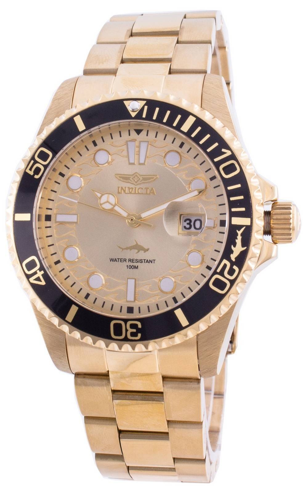 Invicta Pro Diver Quartz Champagne Dial Stainless Steel INV30025 Men’s Watch