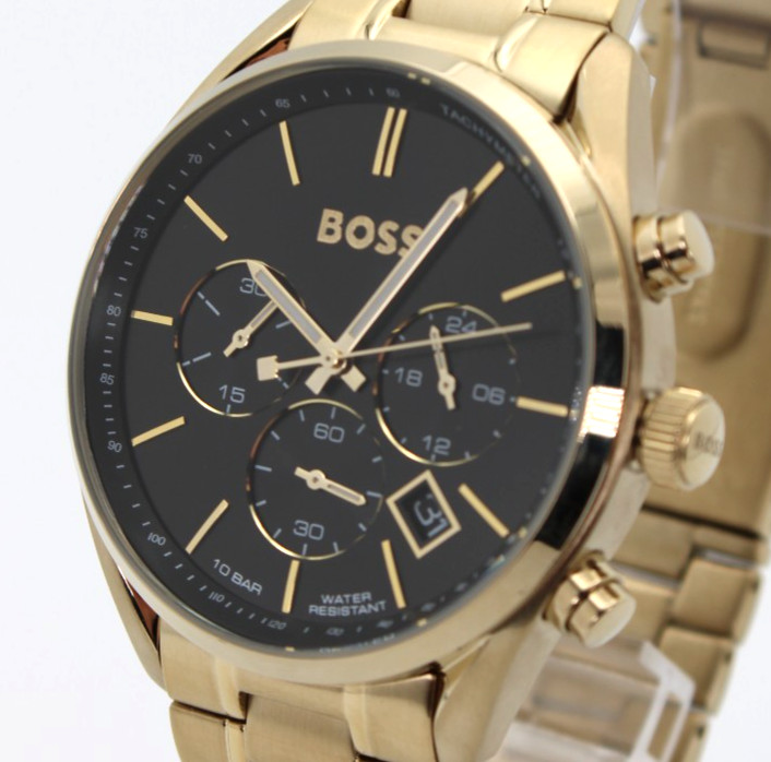 HUGO BOSS 44mm Black Dial Men’s Watch HB1513848 Champion