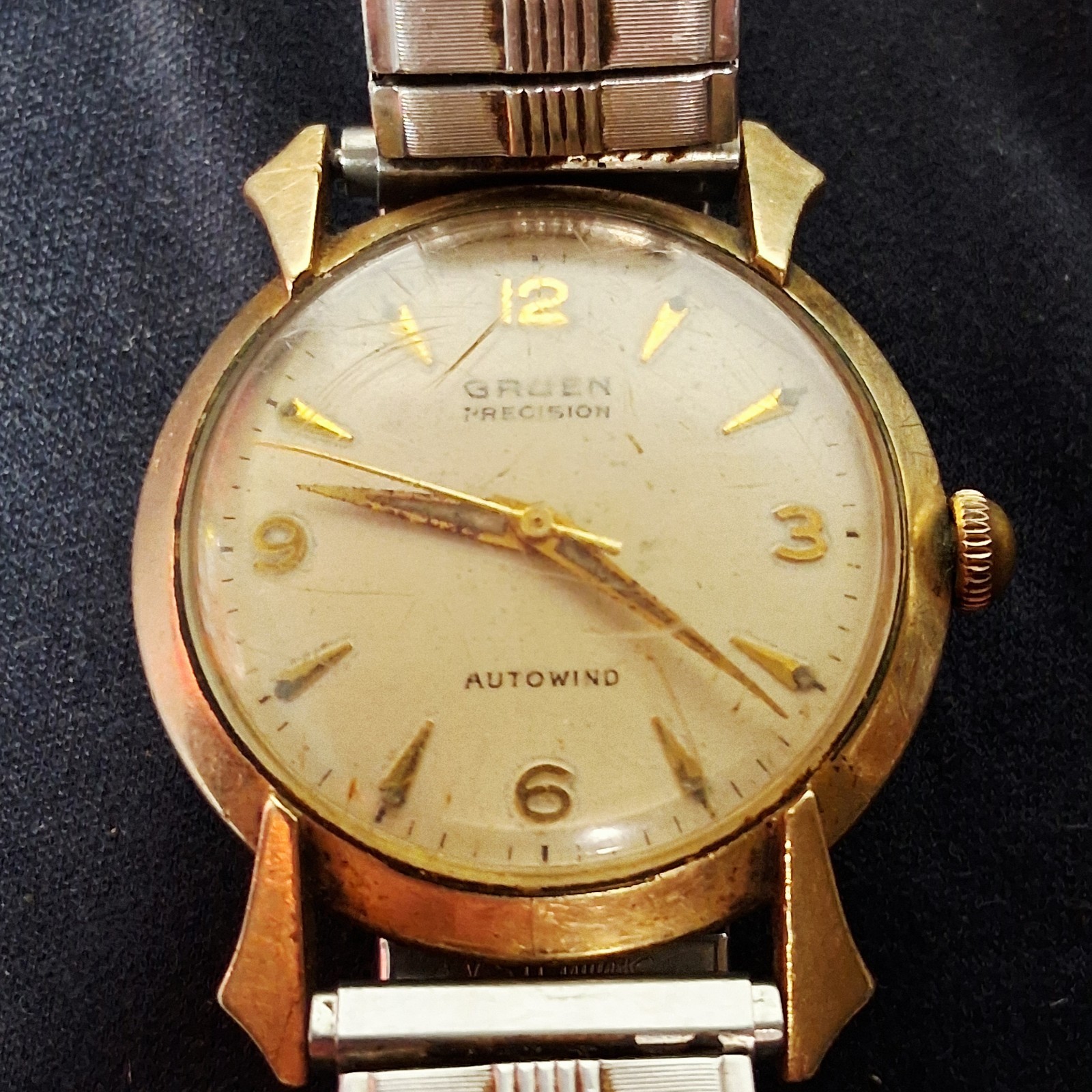1950’s Gruen Precision Autowind Autmatic – Fancy Spider Lugs – Running