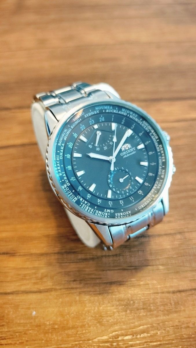 ORIENT STAR King Master WZ0041FA 42 mm Used Watch Men Automatic World Time