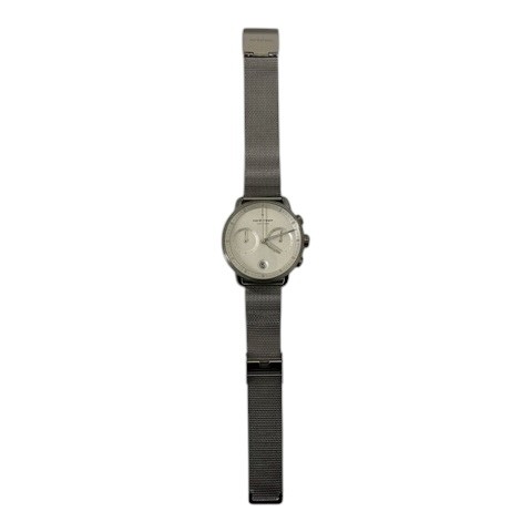 Nordgreen Pioneer Quartz Chronograph Watch 38mm Silver Stainless Steel