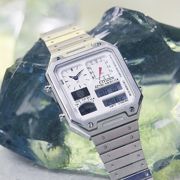Citizen Ana-Digi Temp Stainless Steel Men’s Watch JG2120-65W TiCTAC