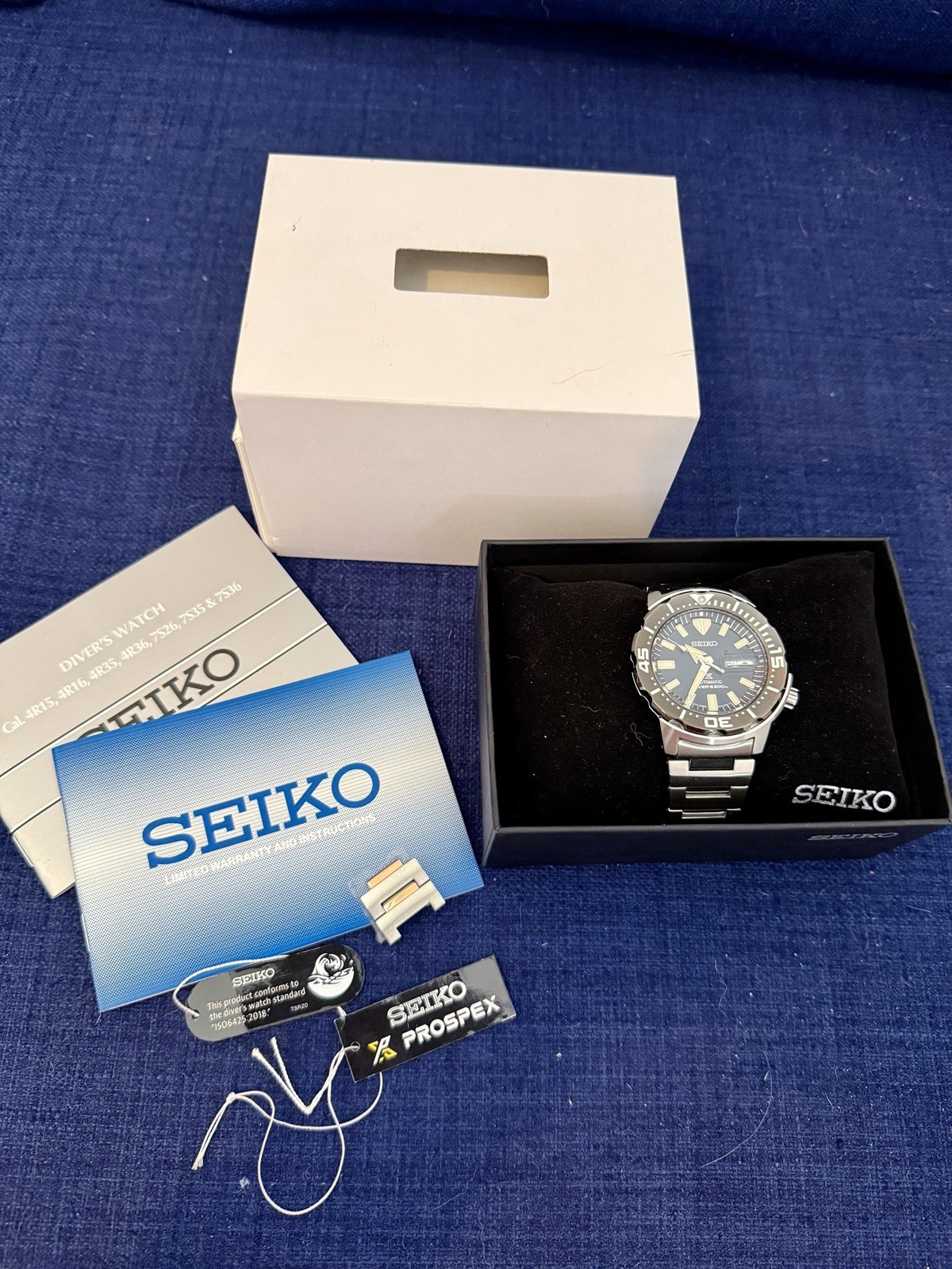 Seiko Monster SRPD25 – Prospex Automatic Diver 200m Blue Dial