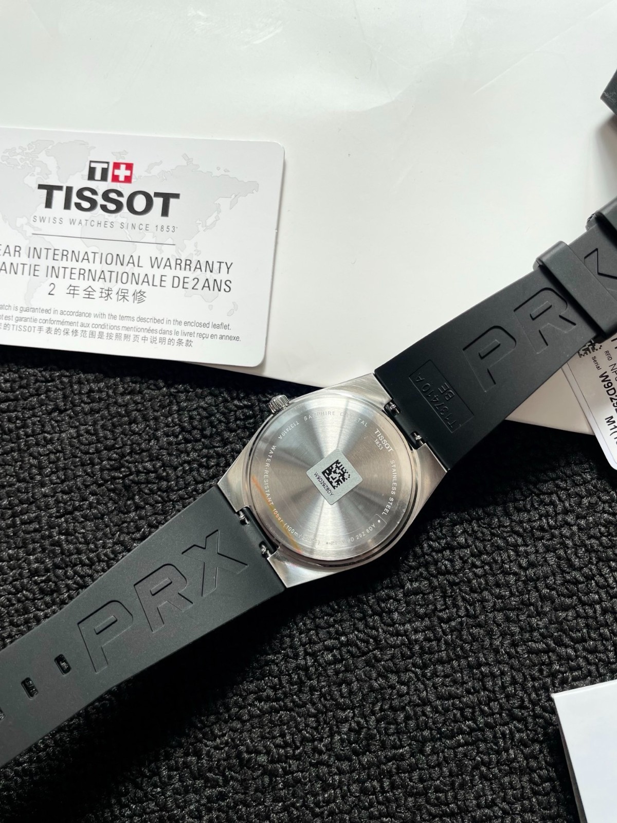 Tissot PRX T137.410.17.051.00 Black Rubber Black Dial Swiss Quartz Watch 1983