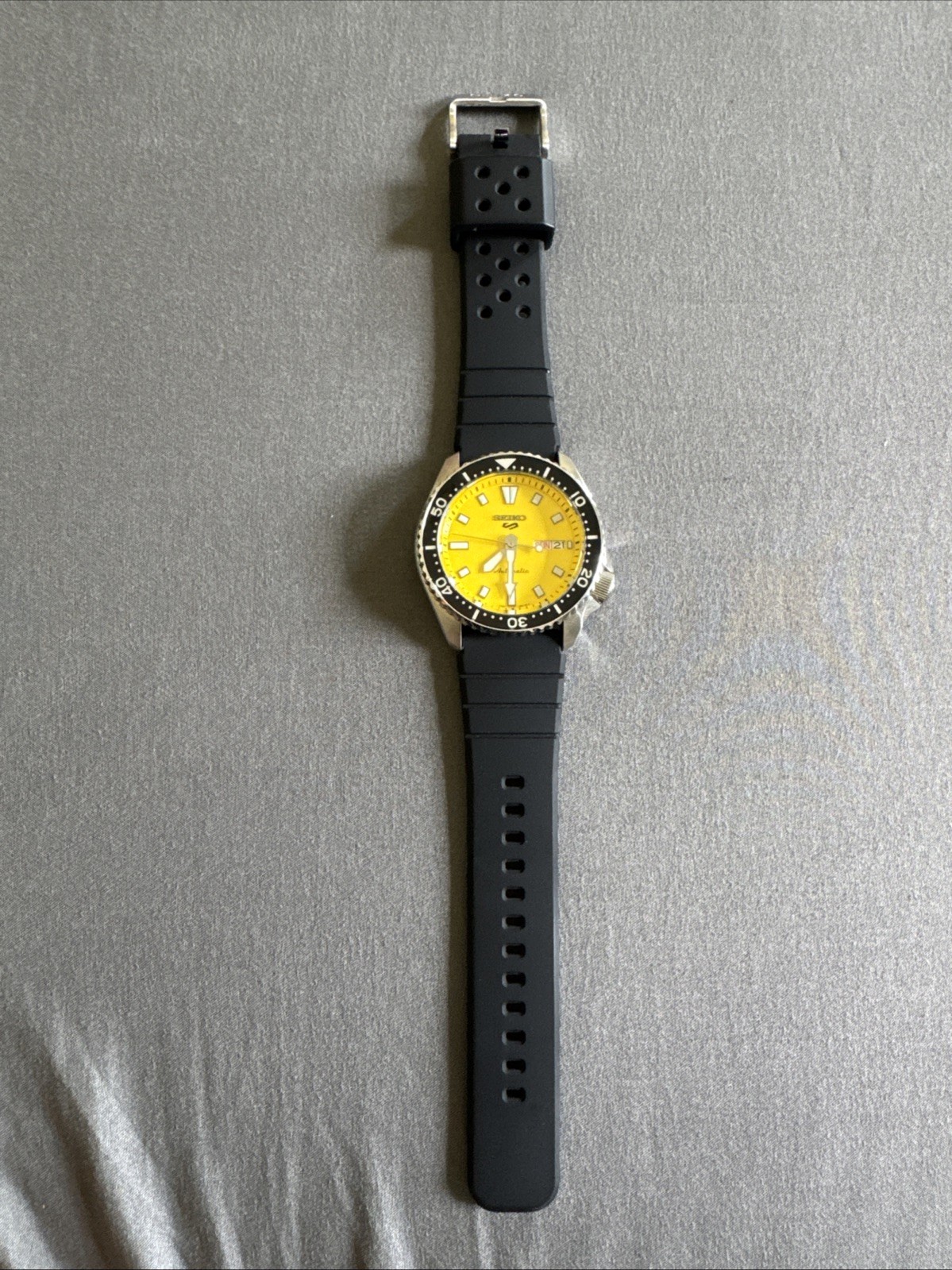 Seiko 5 Sports Automatic Yellow Dial Men’s Watch SRPL87K1